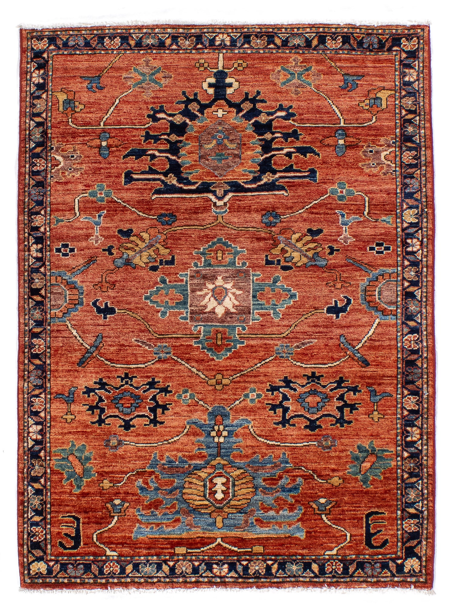 Pakistan Serapi Rug <br> 3'5' x 4'7'