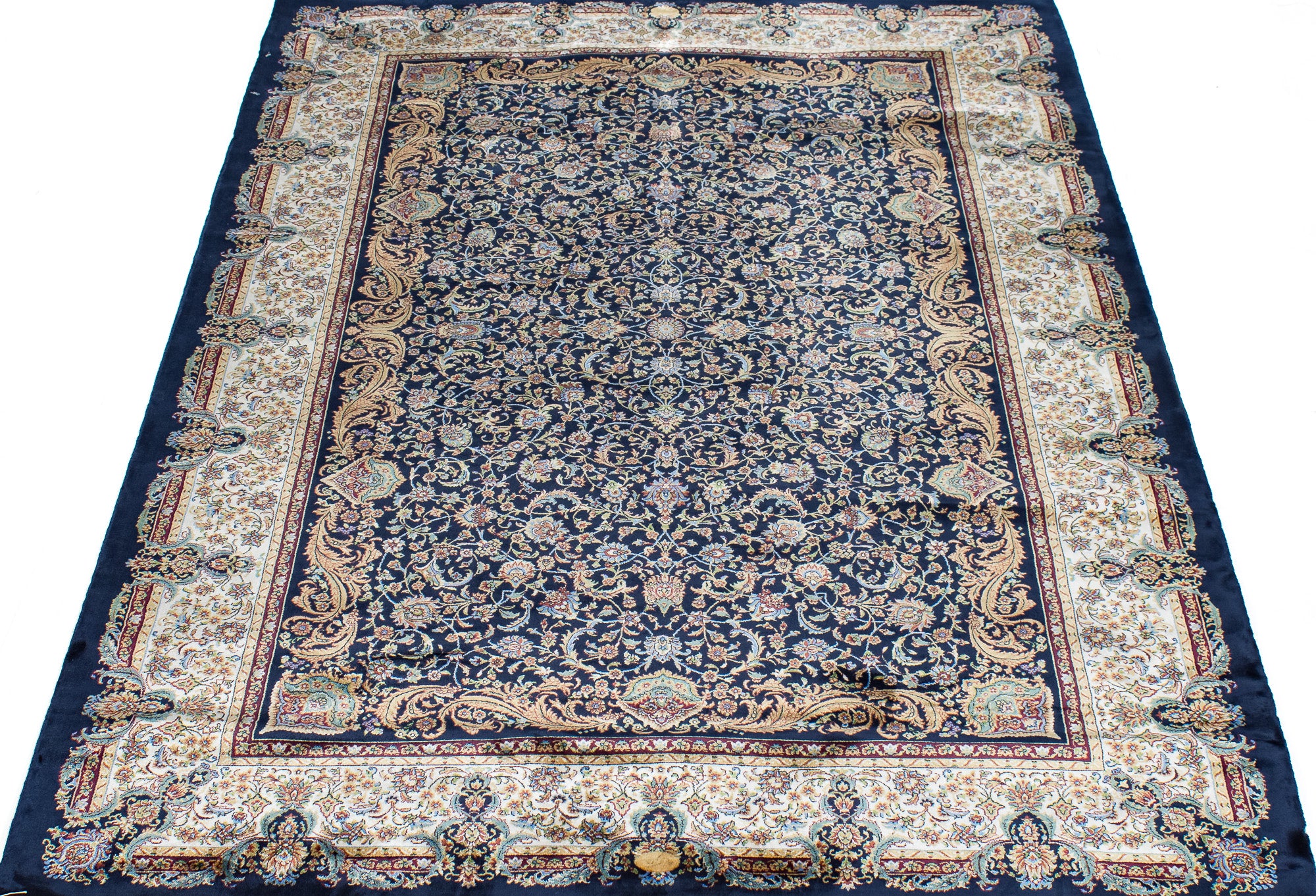 Turkish Ghom Silk Rug <br> 4'0 x 6'0