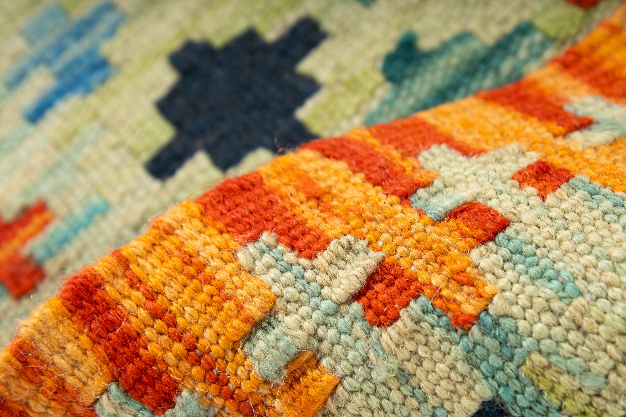 Colorful Pak Kilim Accent Rug <br> 2'1 x 2'10