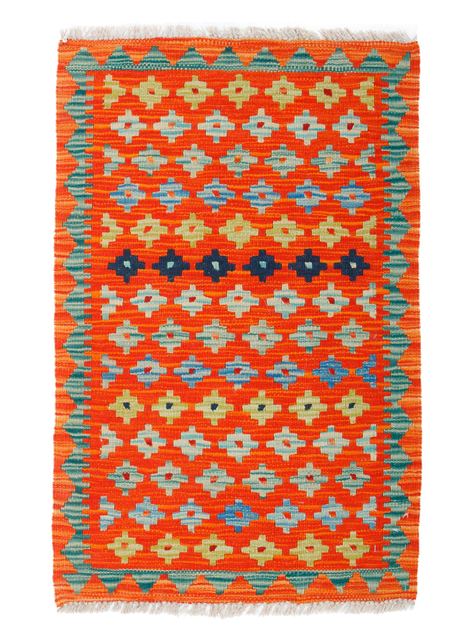 Colorful Pak Kilim Accent Rug  <br> 2'1 x  3'2