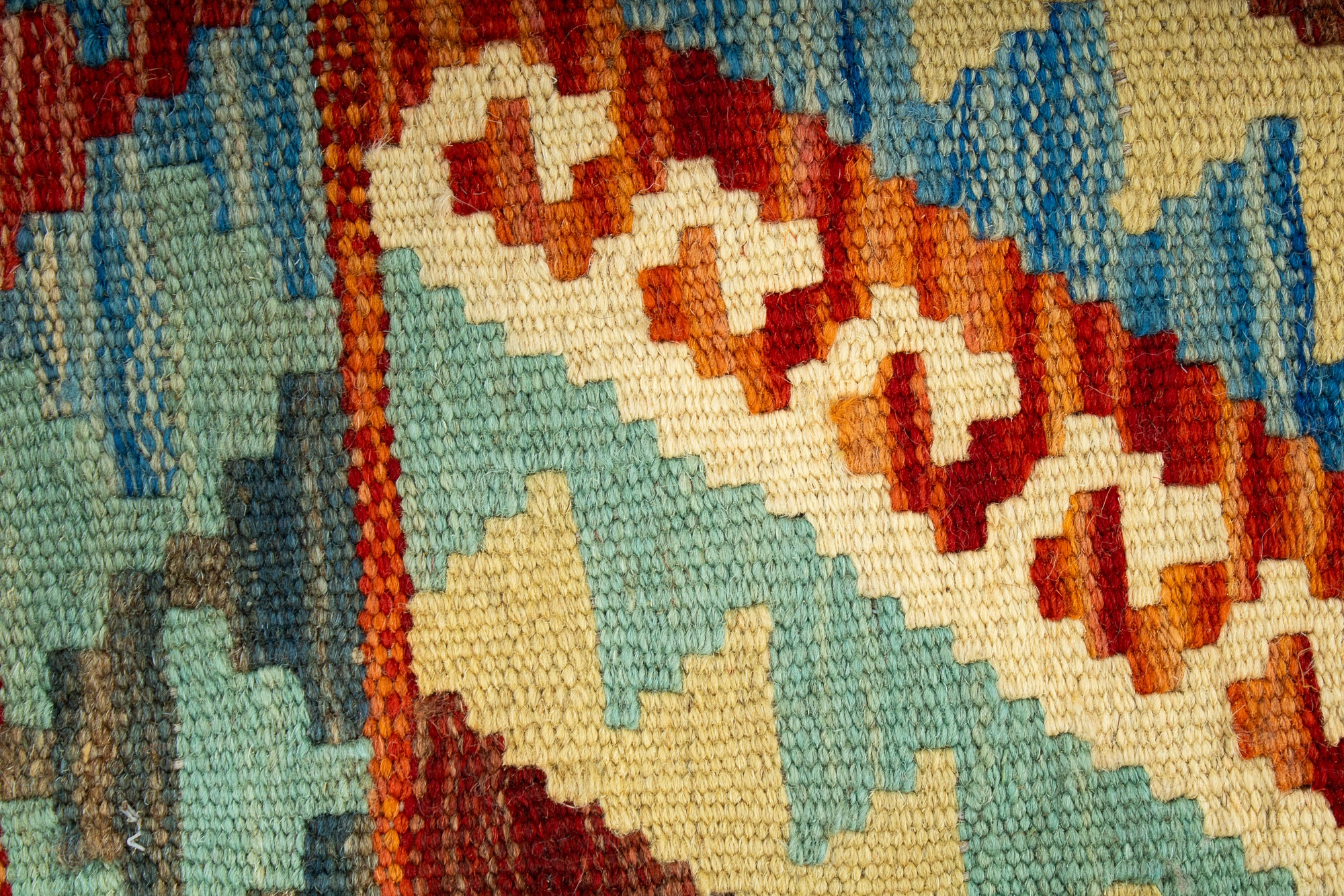 Colorful Kilim Accent Rug <br> 2'0 x 3'0
