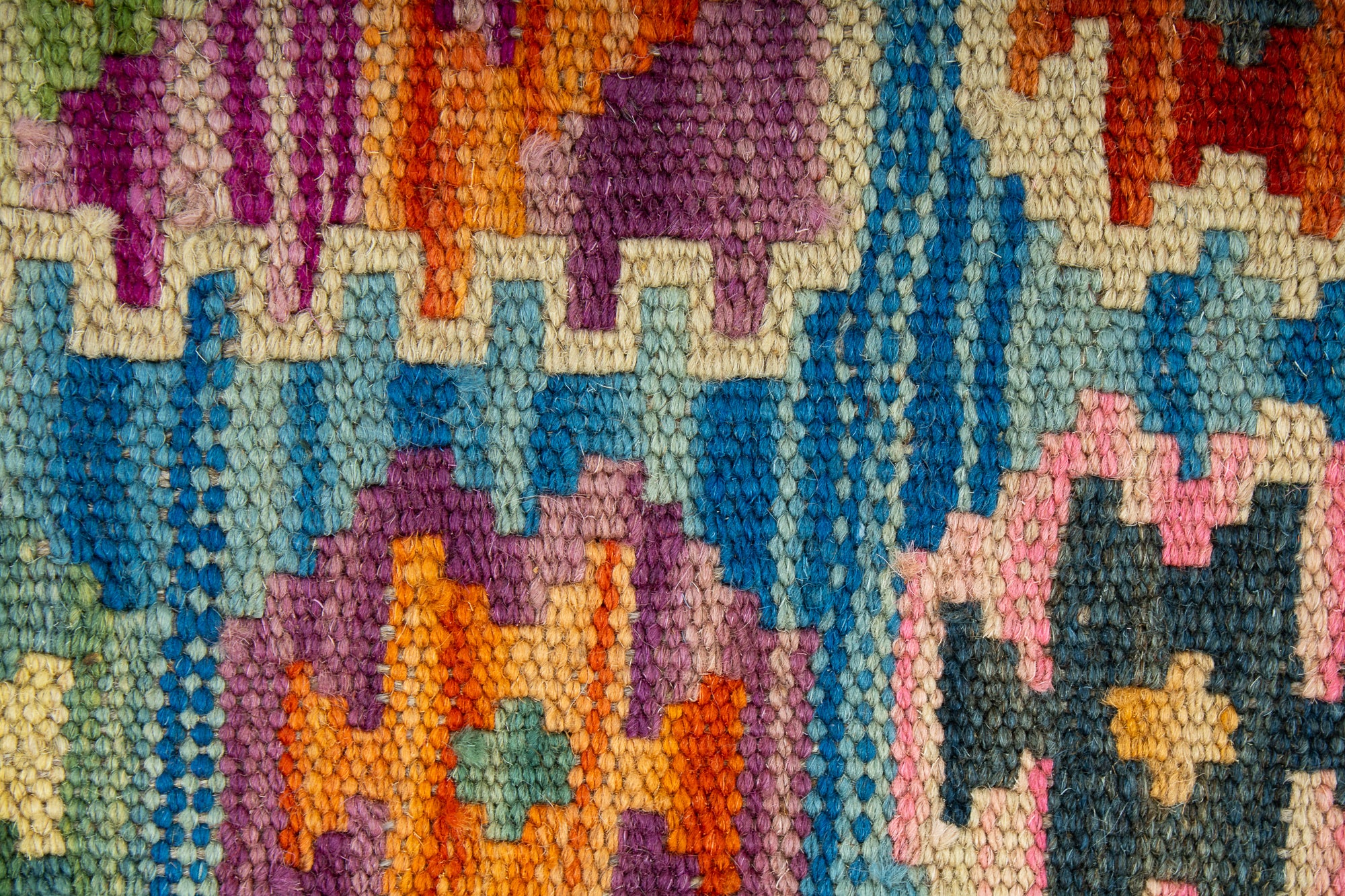 Colorful Pak Kilim Accent Rug <br> 2'0 x 4'0