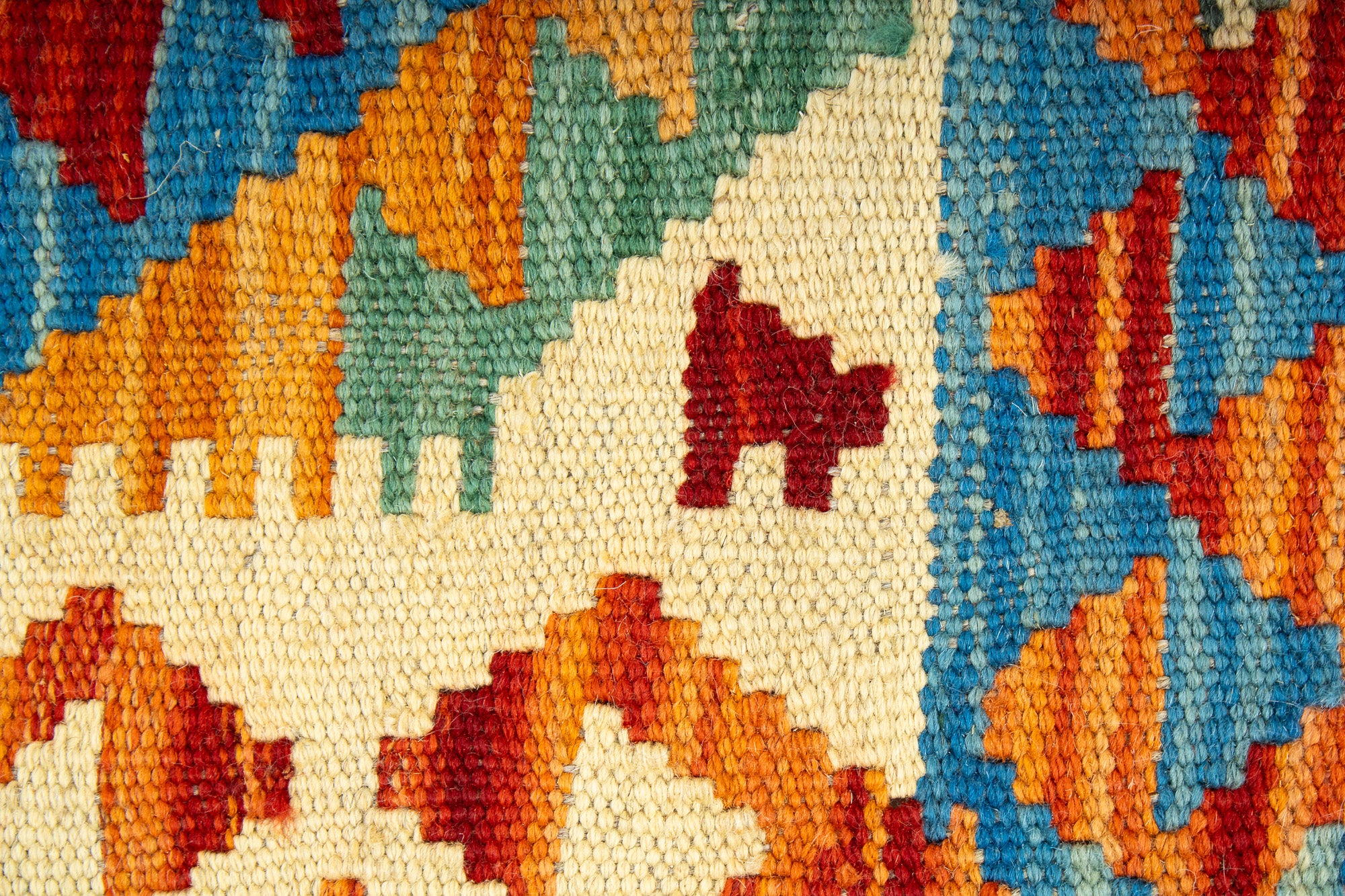 Colorful Pak Kilim Accent Rug <br> 2'0 x 3'0