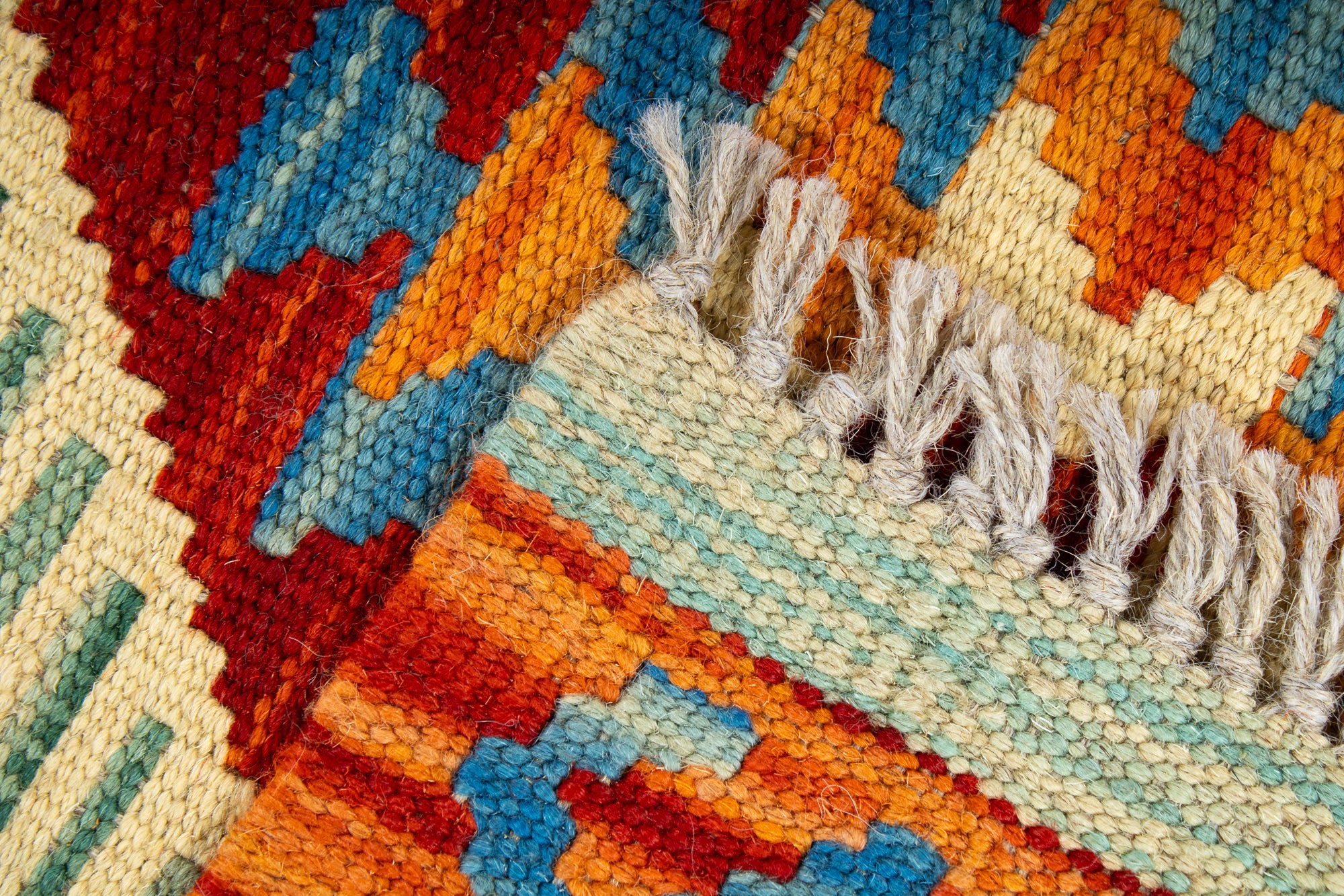 Colorful Pak Kilim Accent Rug <br> 2'0 x 3'0