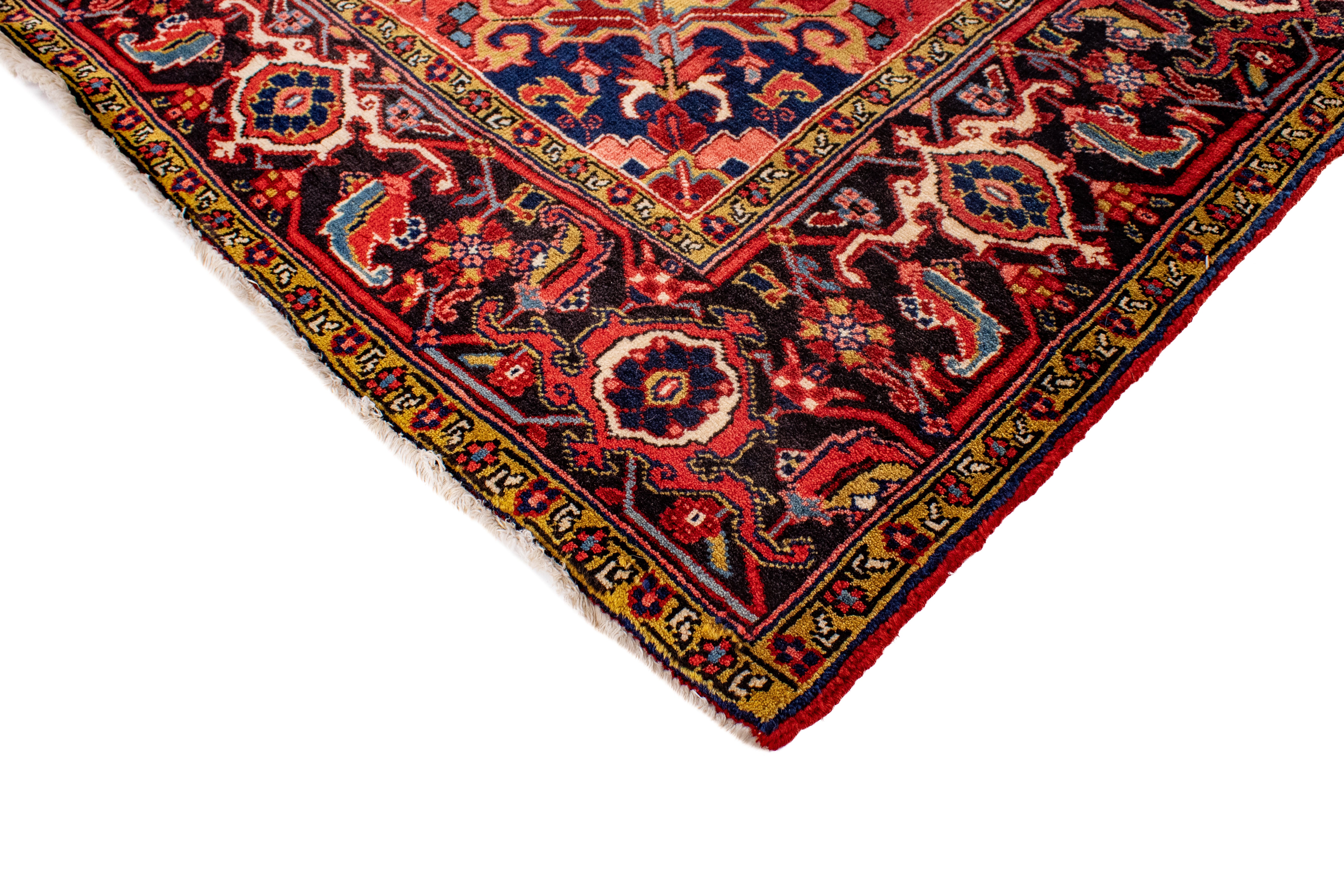 Semi-Antique Heriz Rug <br> 8'0 x 11'0