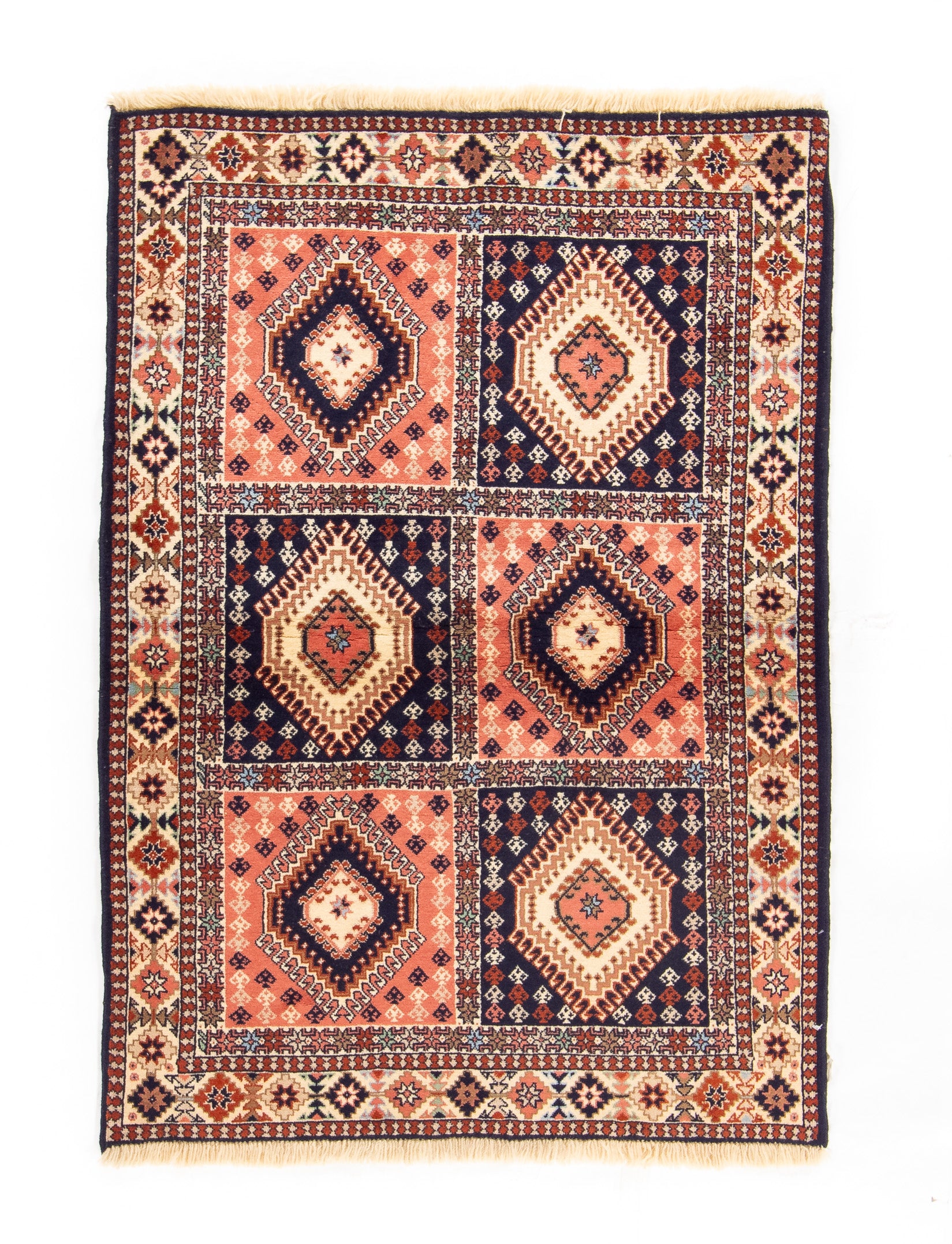 Persian Yalameh Area Rug <br> 3'5 x 4'10