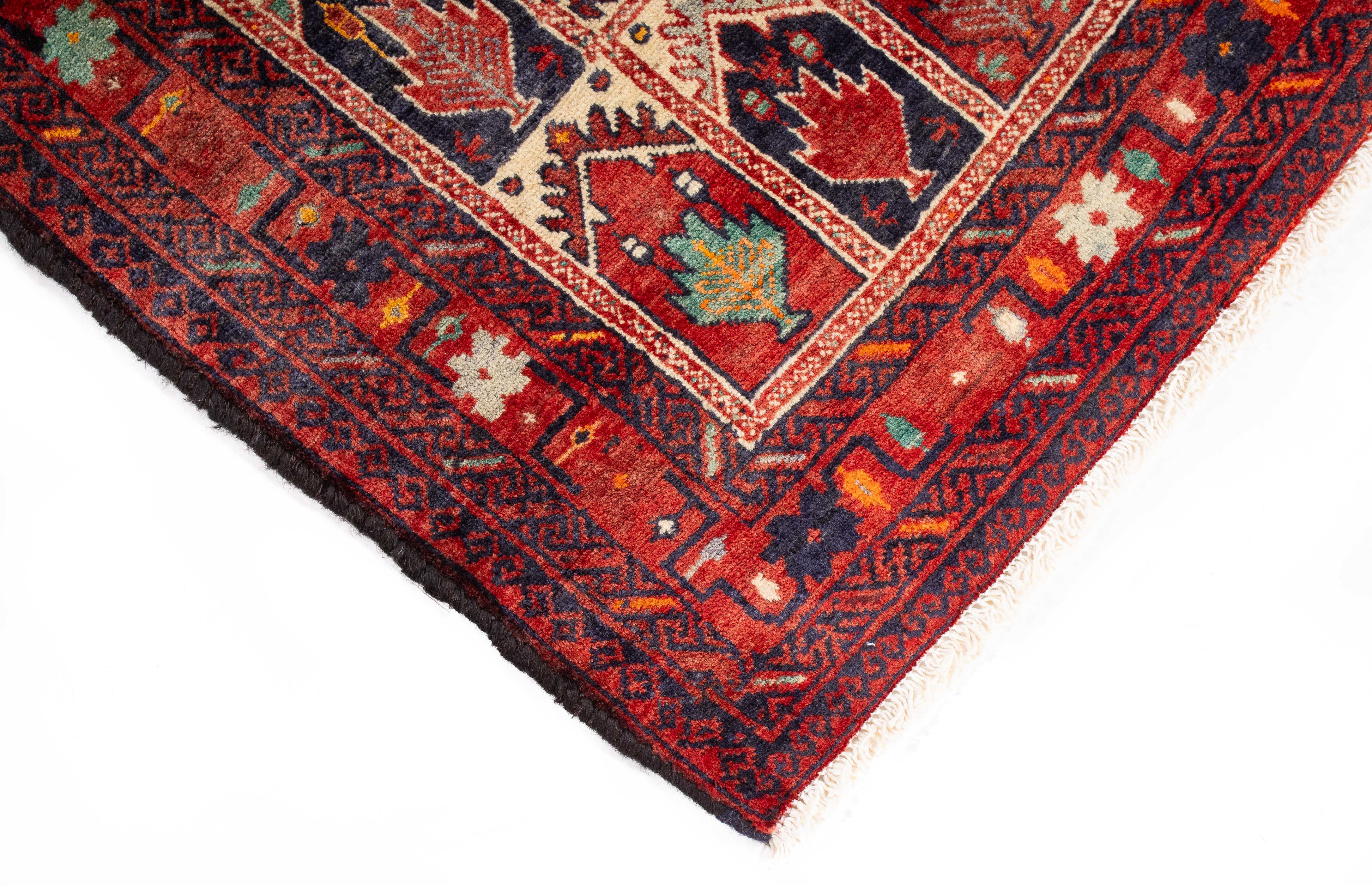 Persian Balouch Rug <br> 3'0 × 4'10
