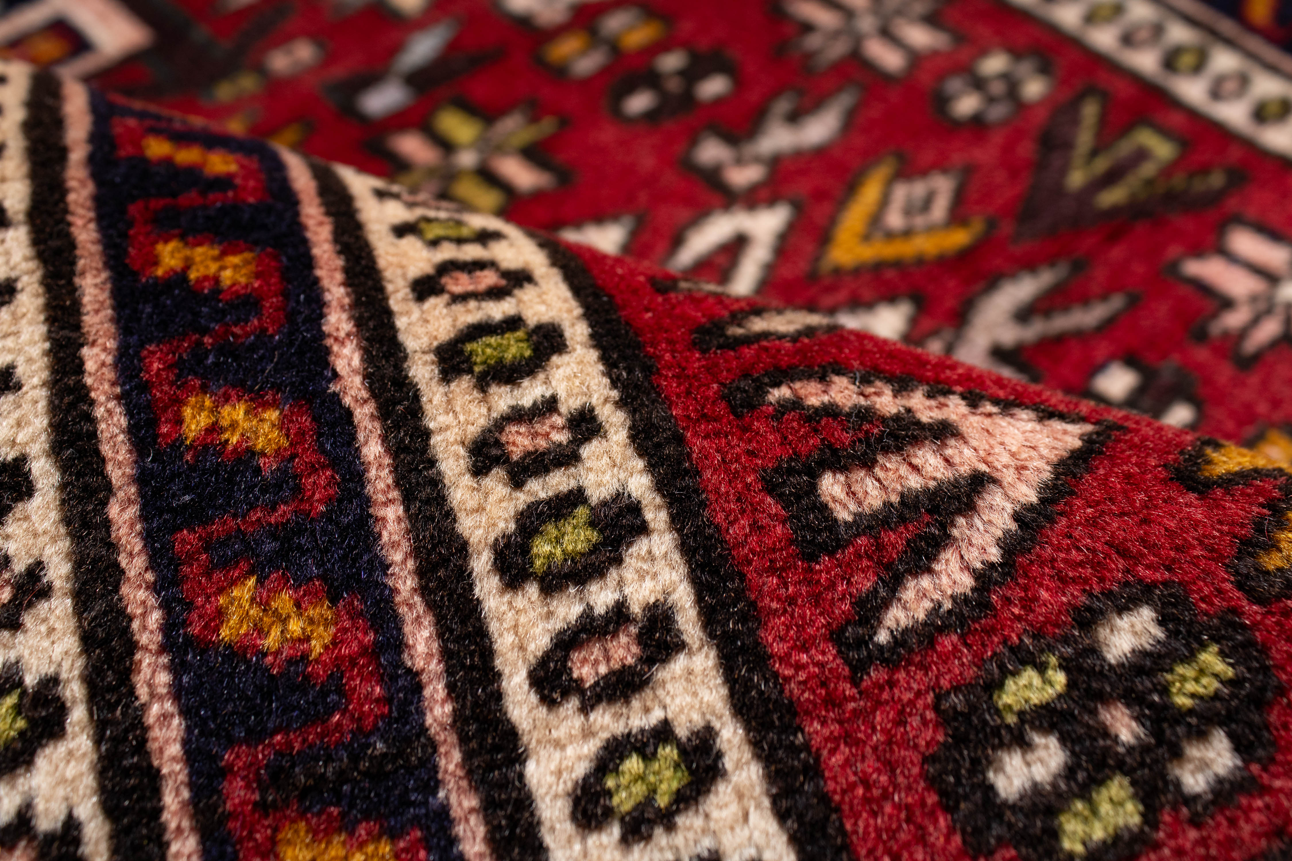 Persian Heriz Rug <br> 2'7 × 3'4