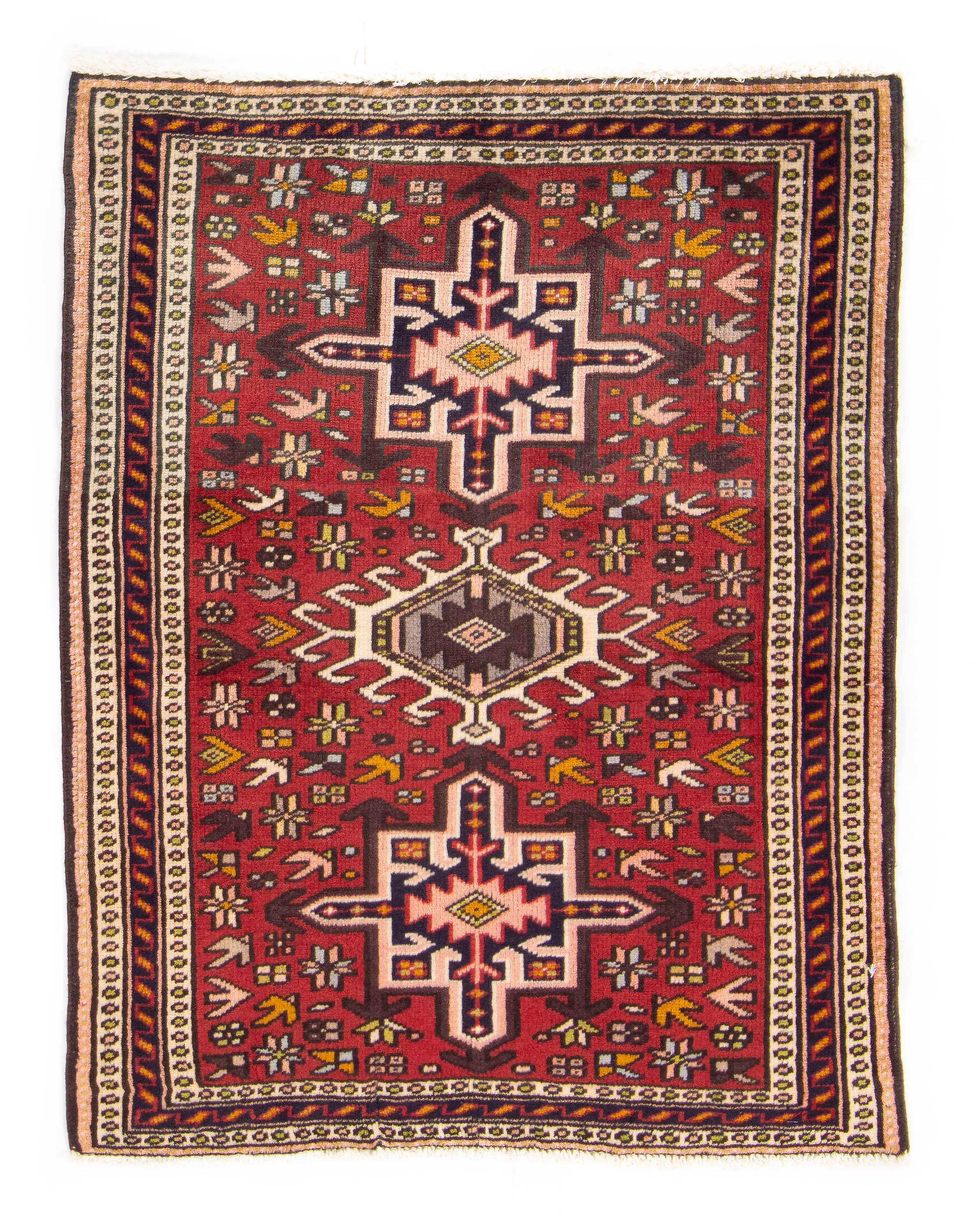 Persian Heriz Rug <br> 2'7 × 3'4