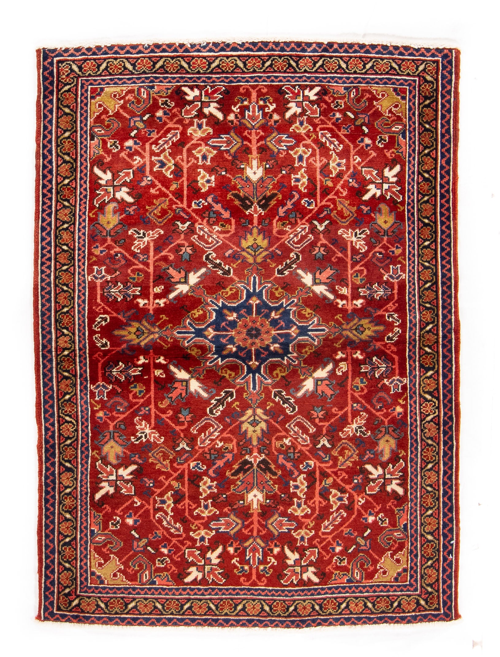 Persian Heriz Rug <br> 3'5 × 4'10