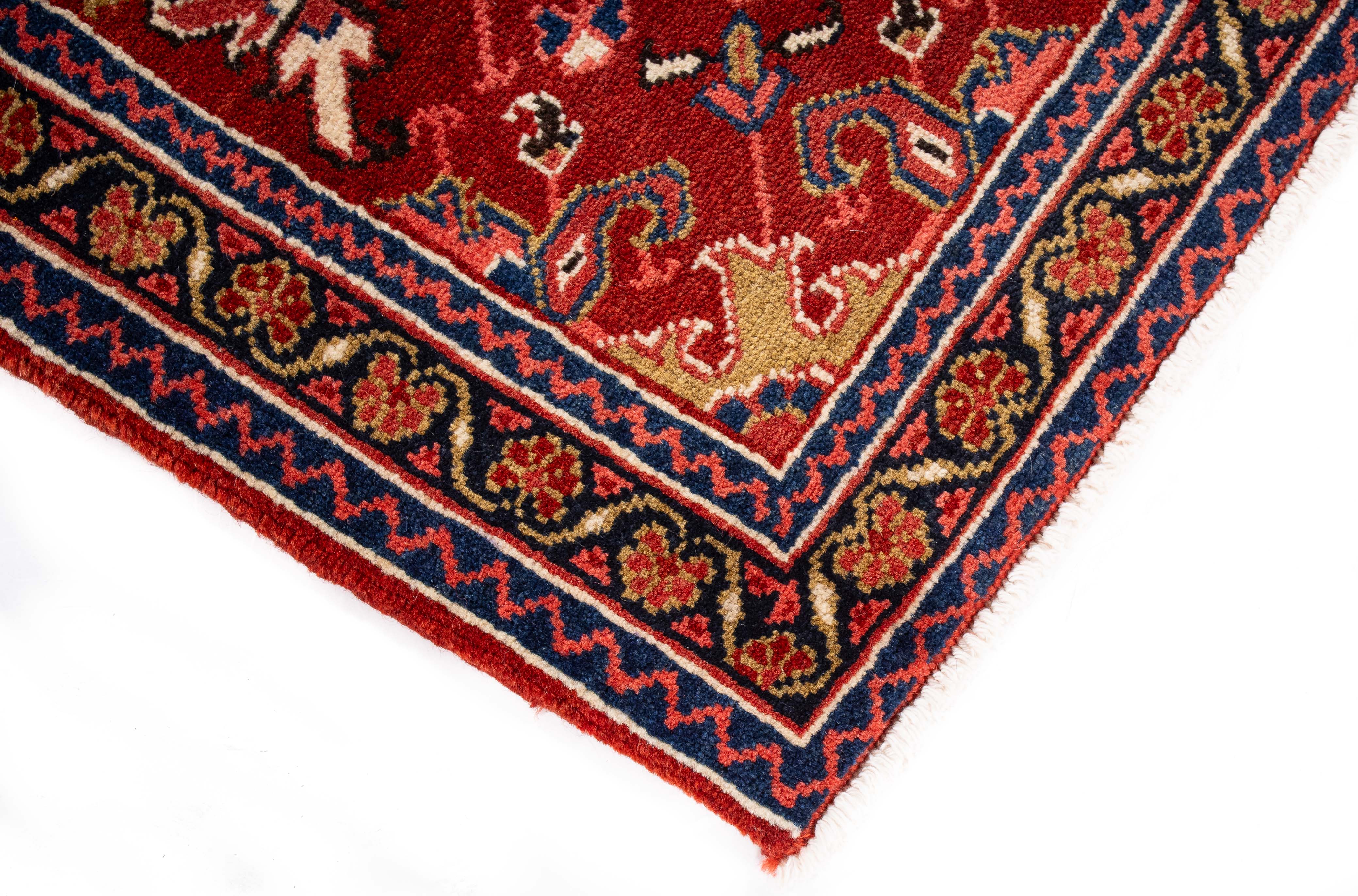 Persian Heriz Rug <br> 3'5 × 4'10