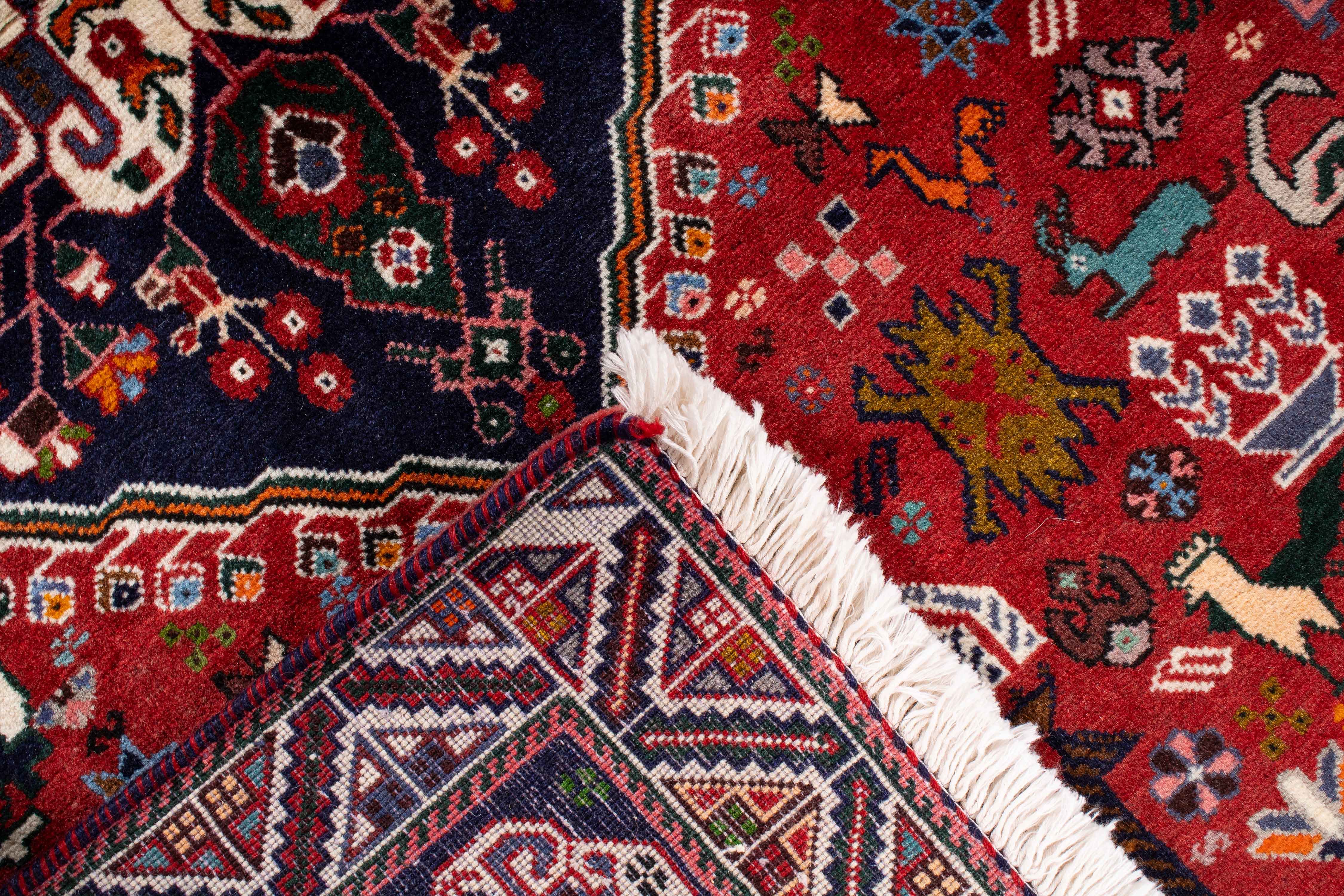 Persian Gashghai Rug <br> 3'4 × 5'1