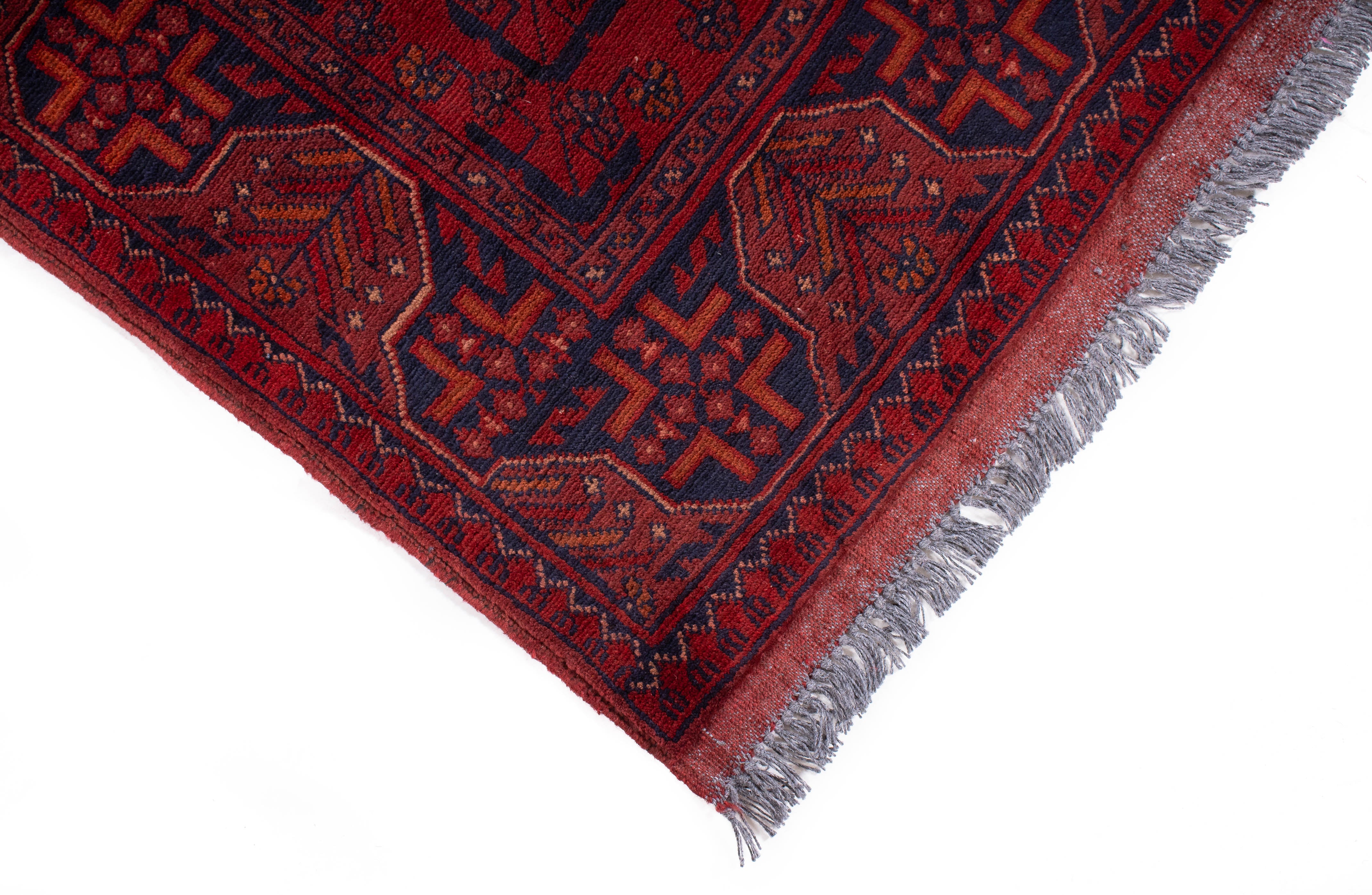 Afghan Turkman Rug <br> 2'8 x 9'10