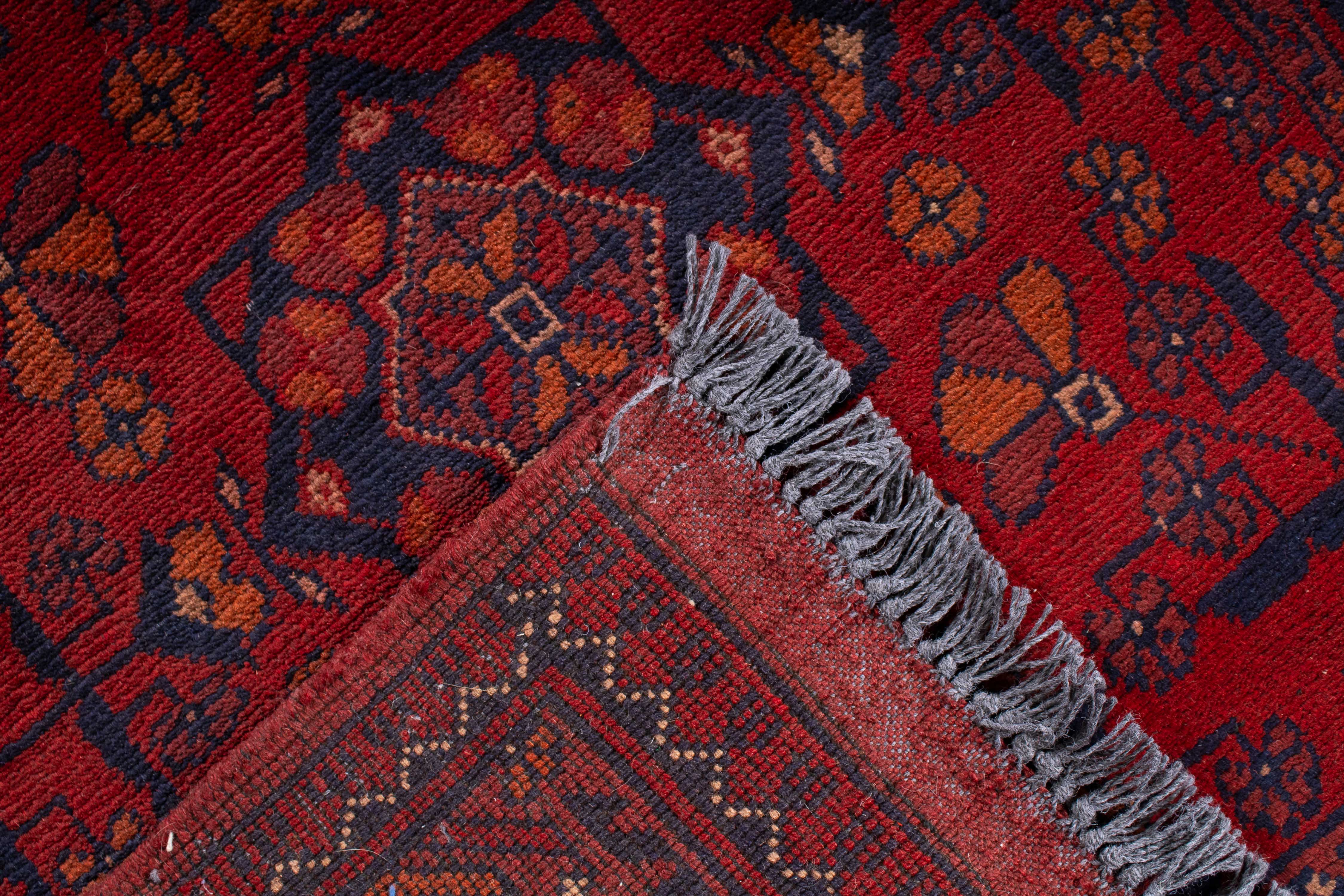 Afghan Turkman Rug <br> 2'8 x 9'10