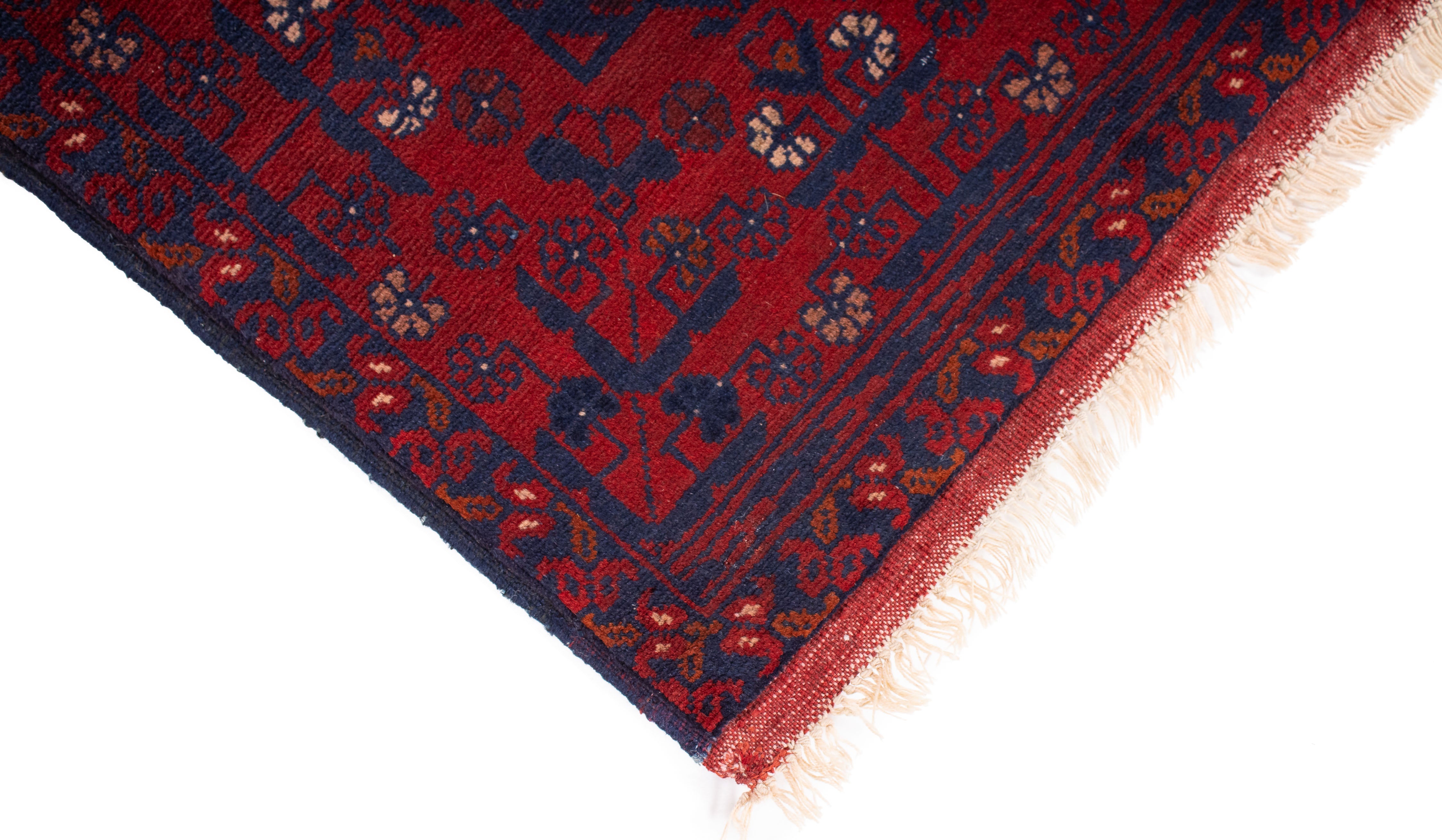 Afghan Turkman Rug <br> 1'9 x 5'2