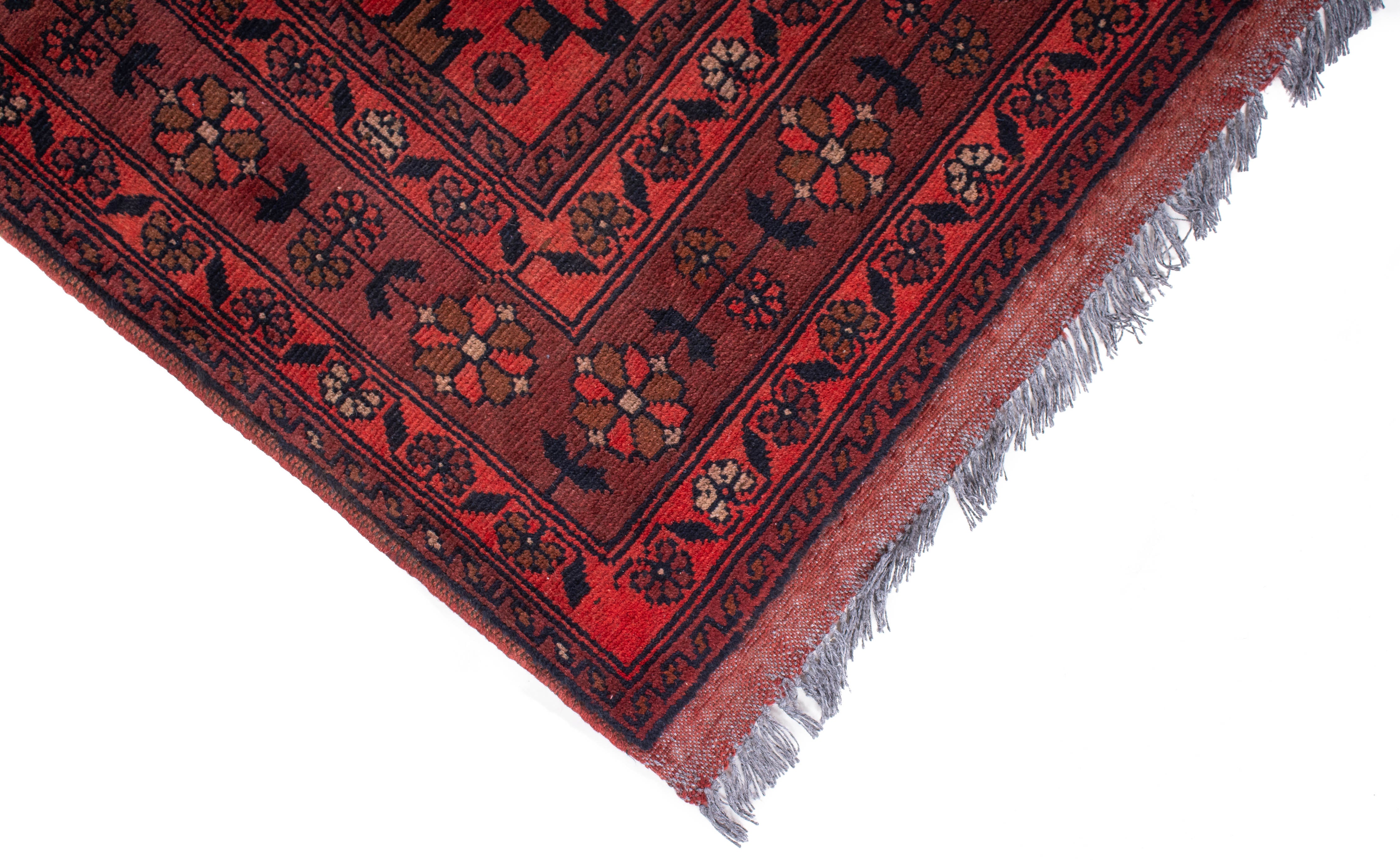 Afghan Turkman Rug <br> 6'6 x 9'2