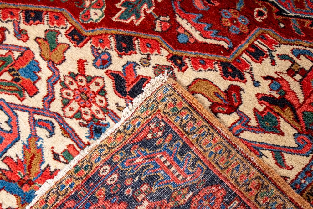 Semi-Antique Persian Heriz Rug <br> 9'0 x 12'0