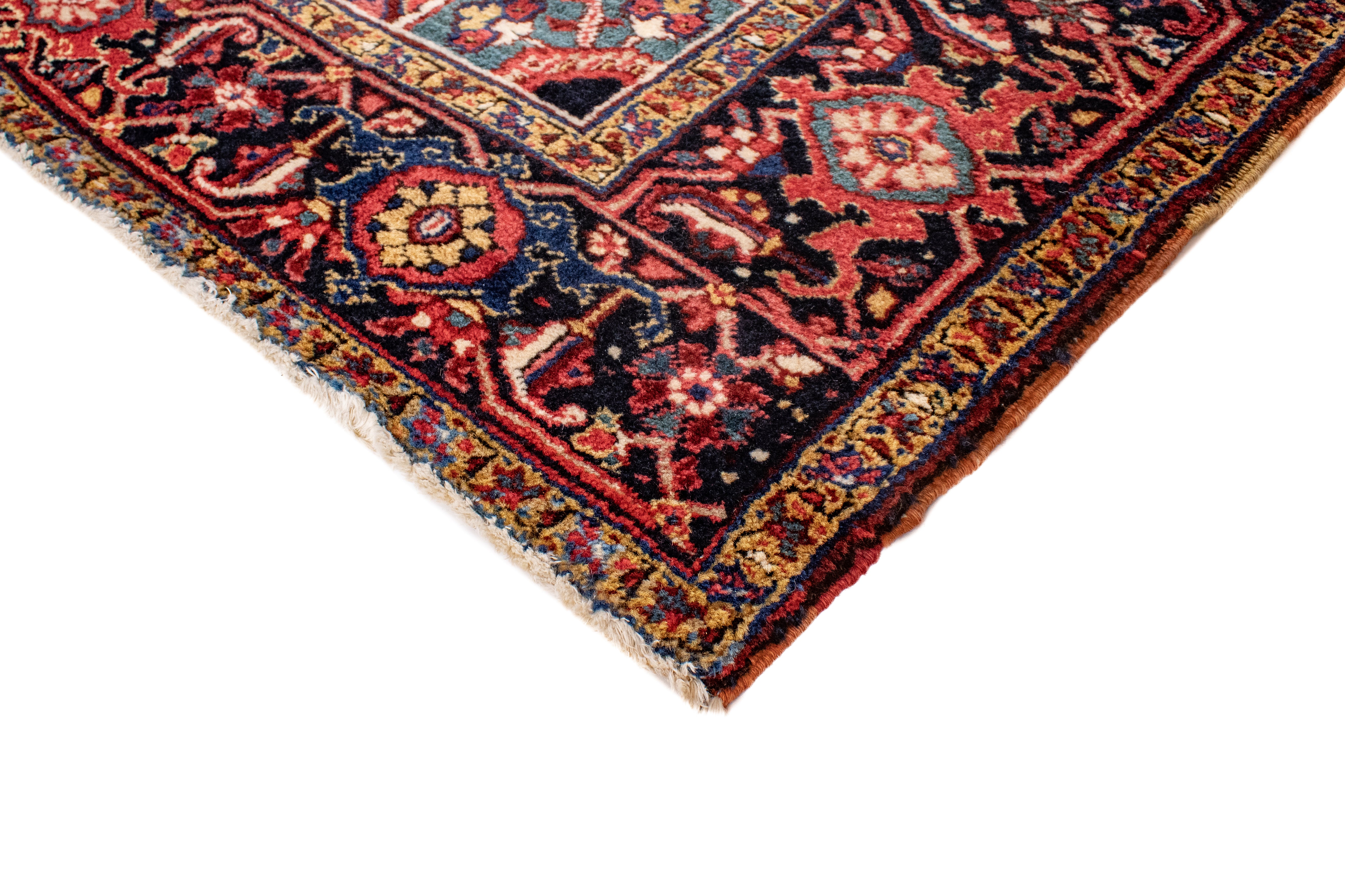 Semi-Antique Persian Heriz Rug <br> 8'0 x 11'0