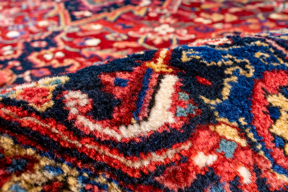 Semi-Antique Persian Heriz Rug <br> 8'0 x 11'0