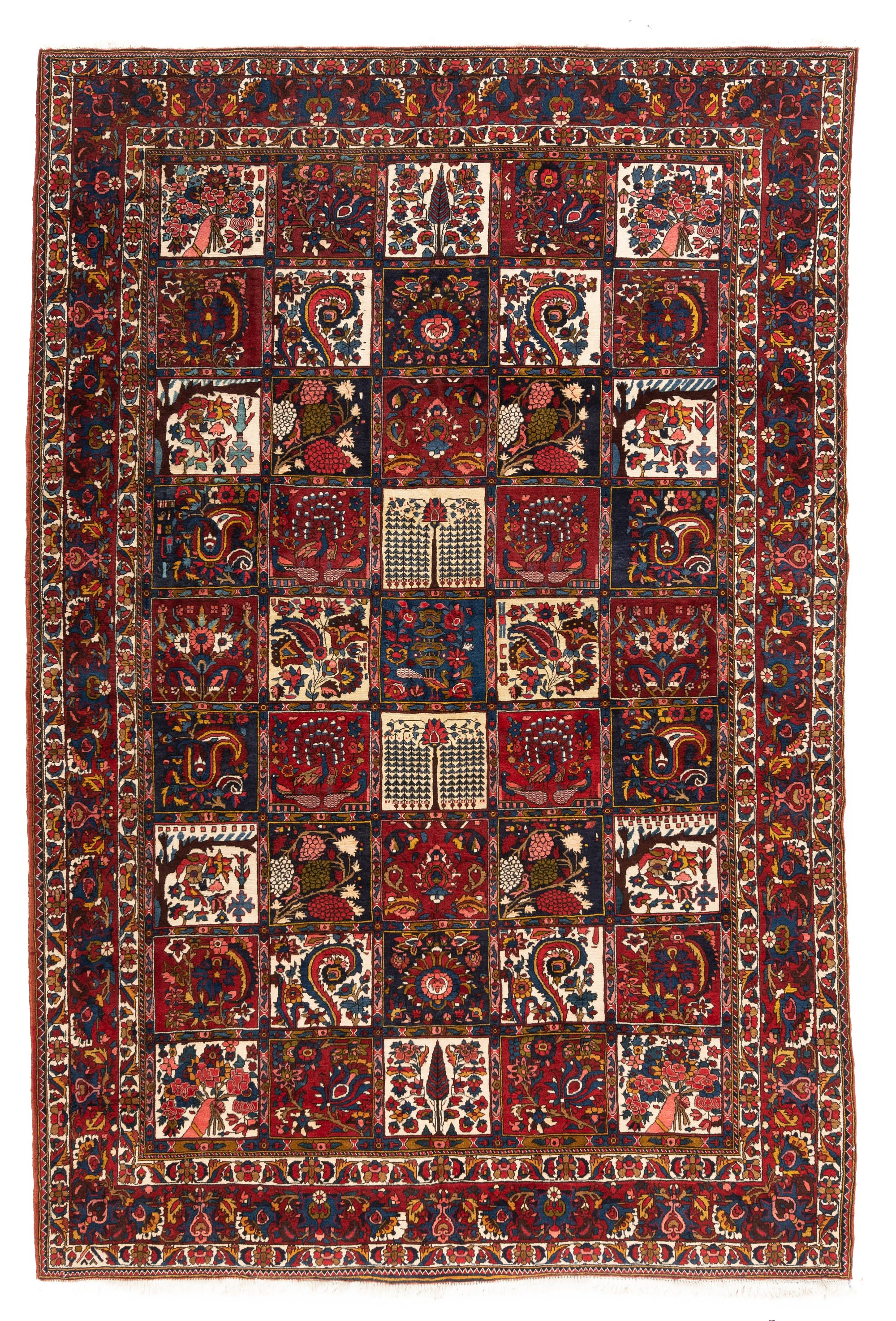 New Antique-Style Garden Design Rug <br> 6'10 x 10'4