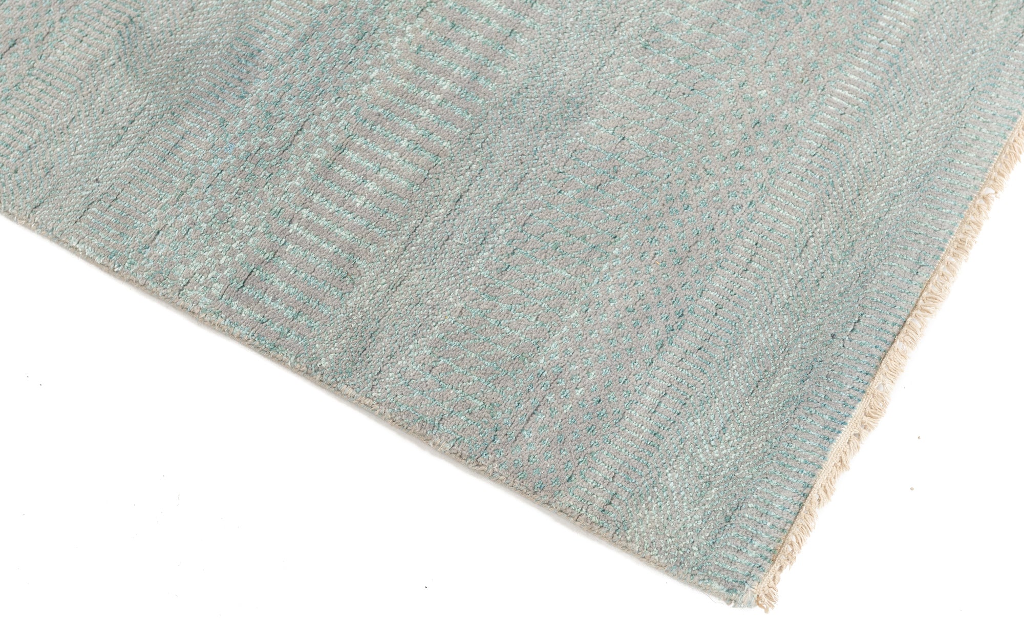 New Hand-Knotted Indo Runner 2'8 x 12'5