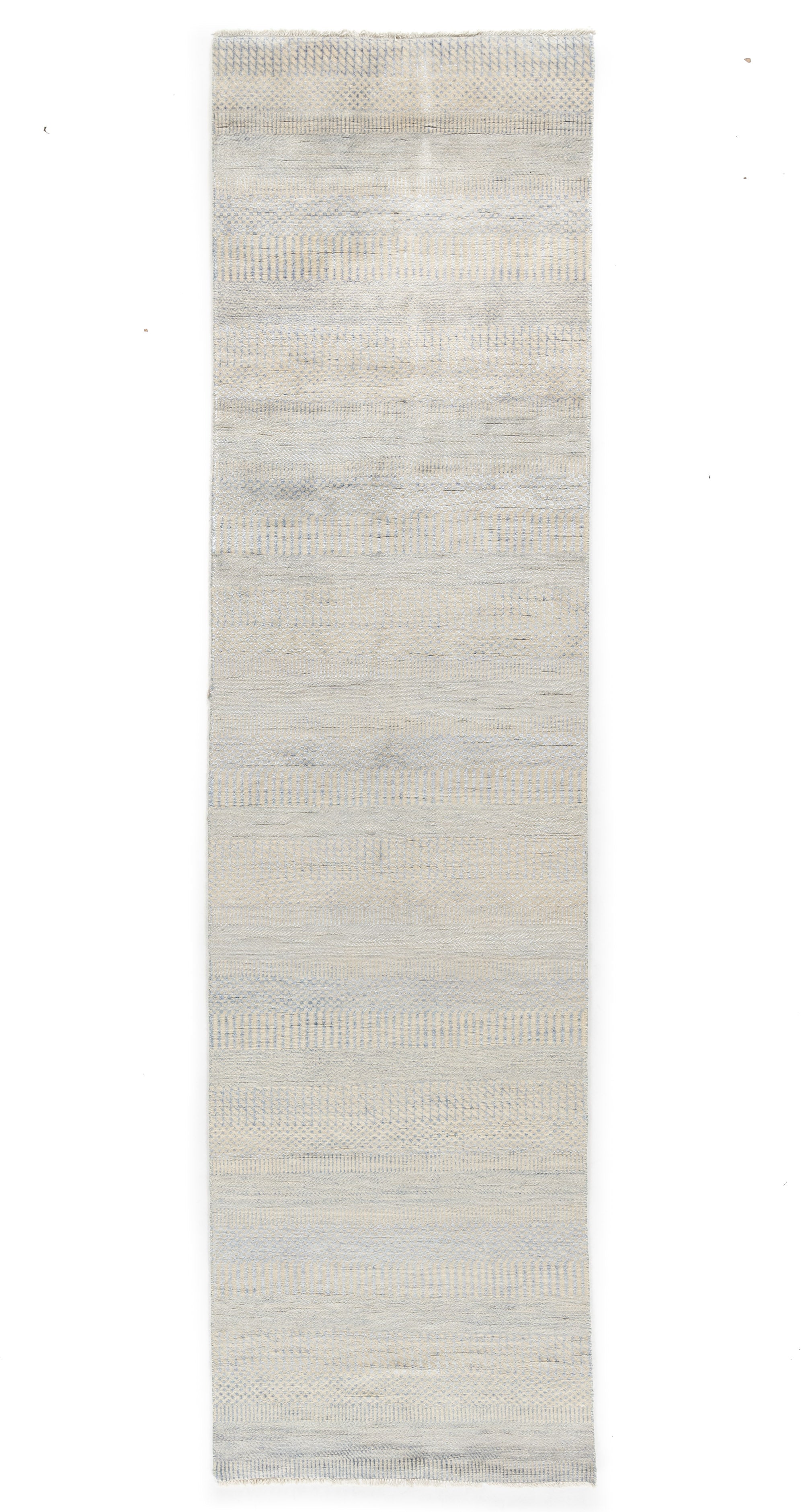 New Hand-Knotted Indo Runner 2'9 x 10'1