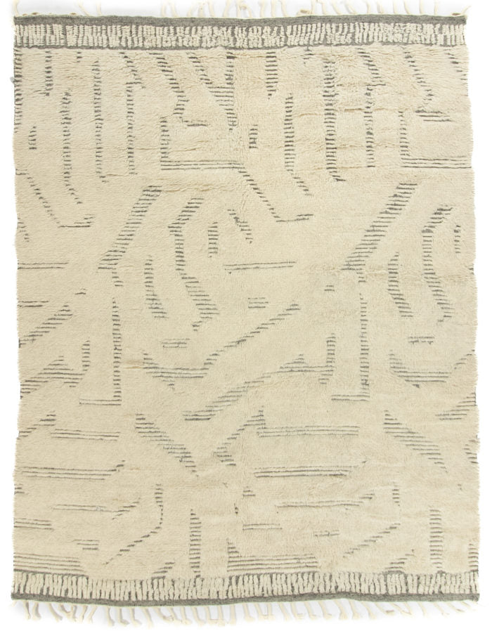Indian Moroccan Design Rug <br> 7'10 × 10'0