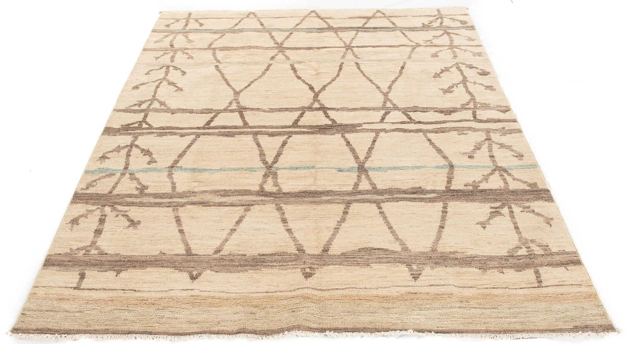 New Pak Moroccan-style Small Carpet <br> 7'8 x 9'5