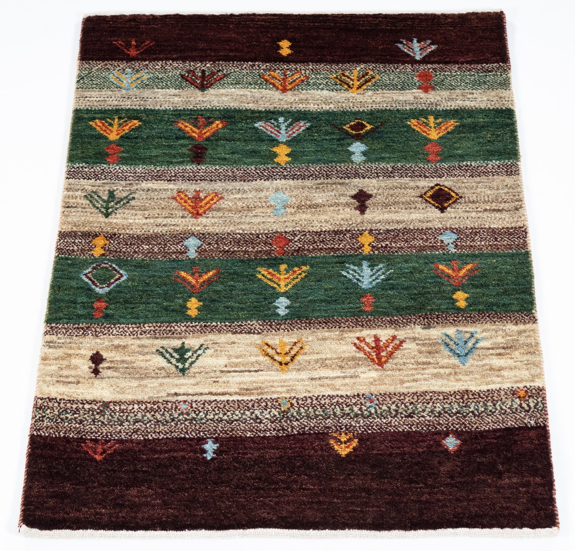 New Pakistani Gabbeh Rug  <br> 2'1 x 3'1