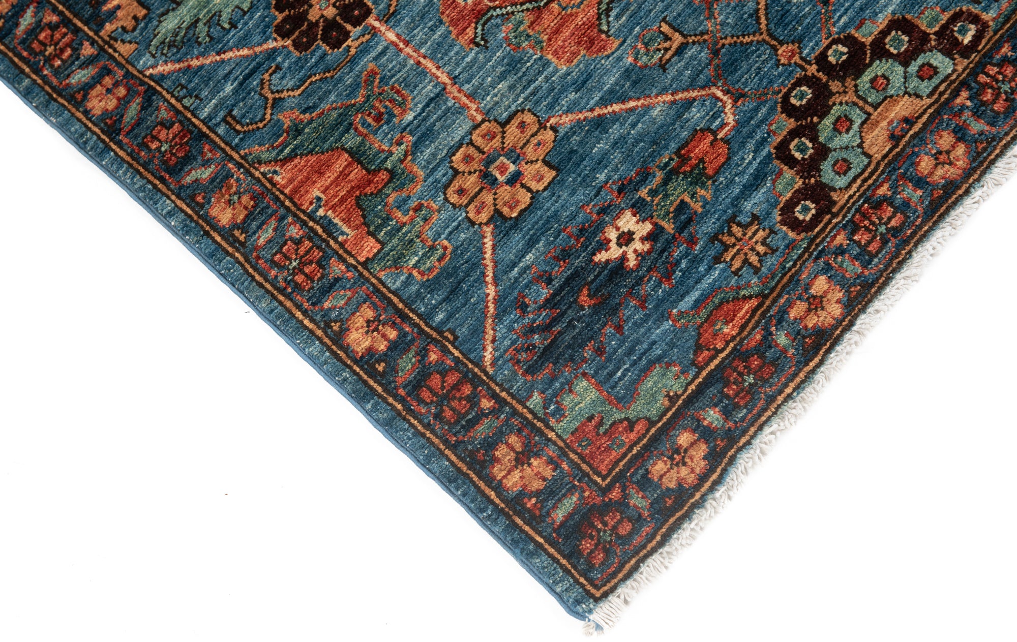 New Pakistani Heriz-style Narrow Runner <br> 2'8 x 13'8