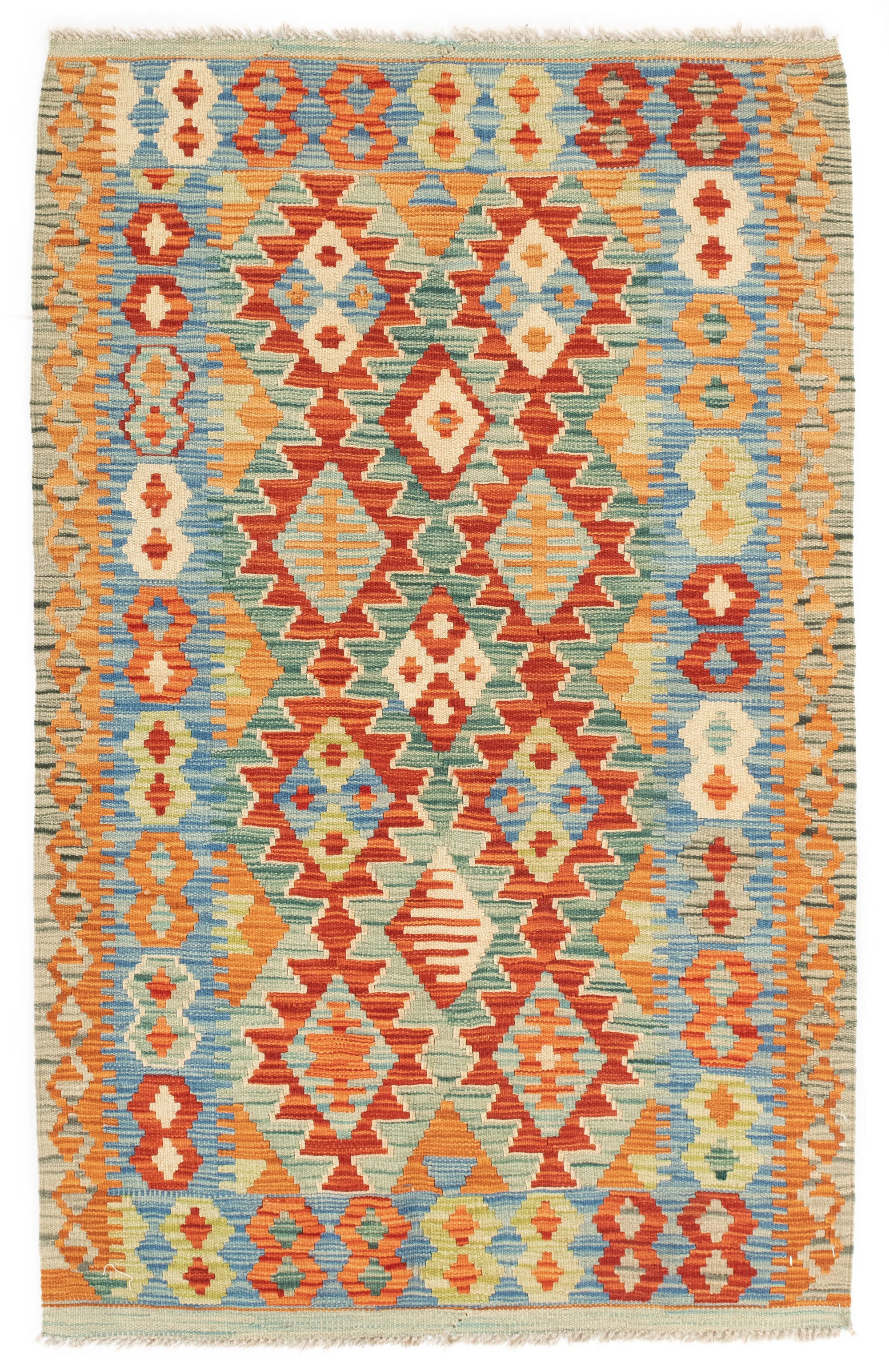 Pakistani Kilim Rug <br> 3'4 × 5'3