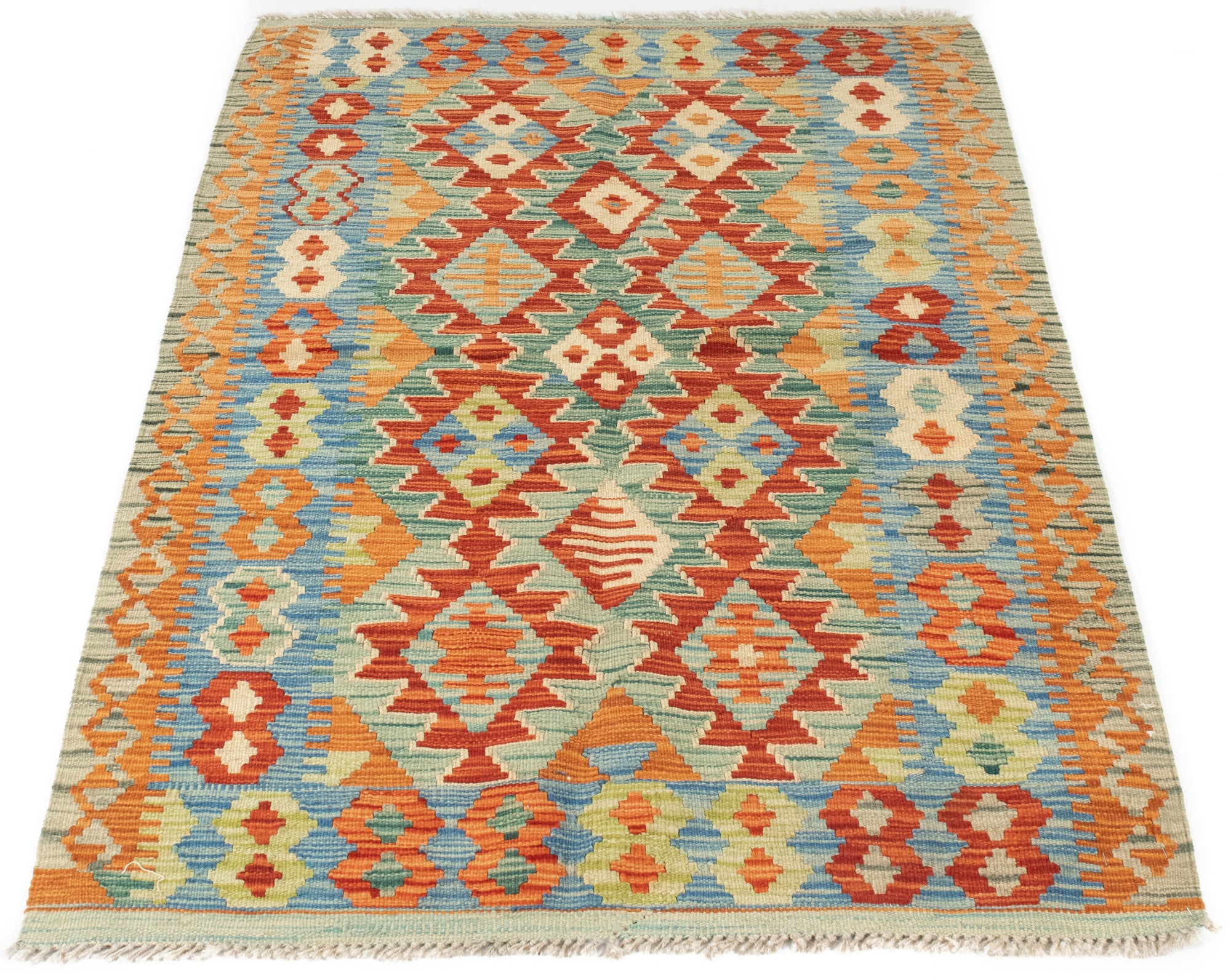 Pakistani Kilim Rug <br> 3'4 × 5'3