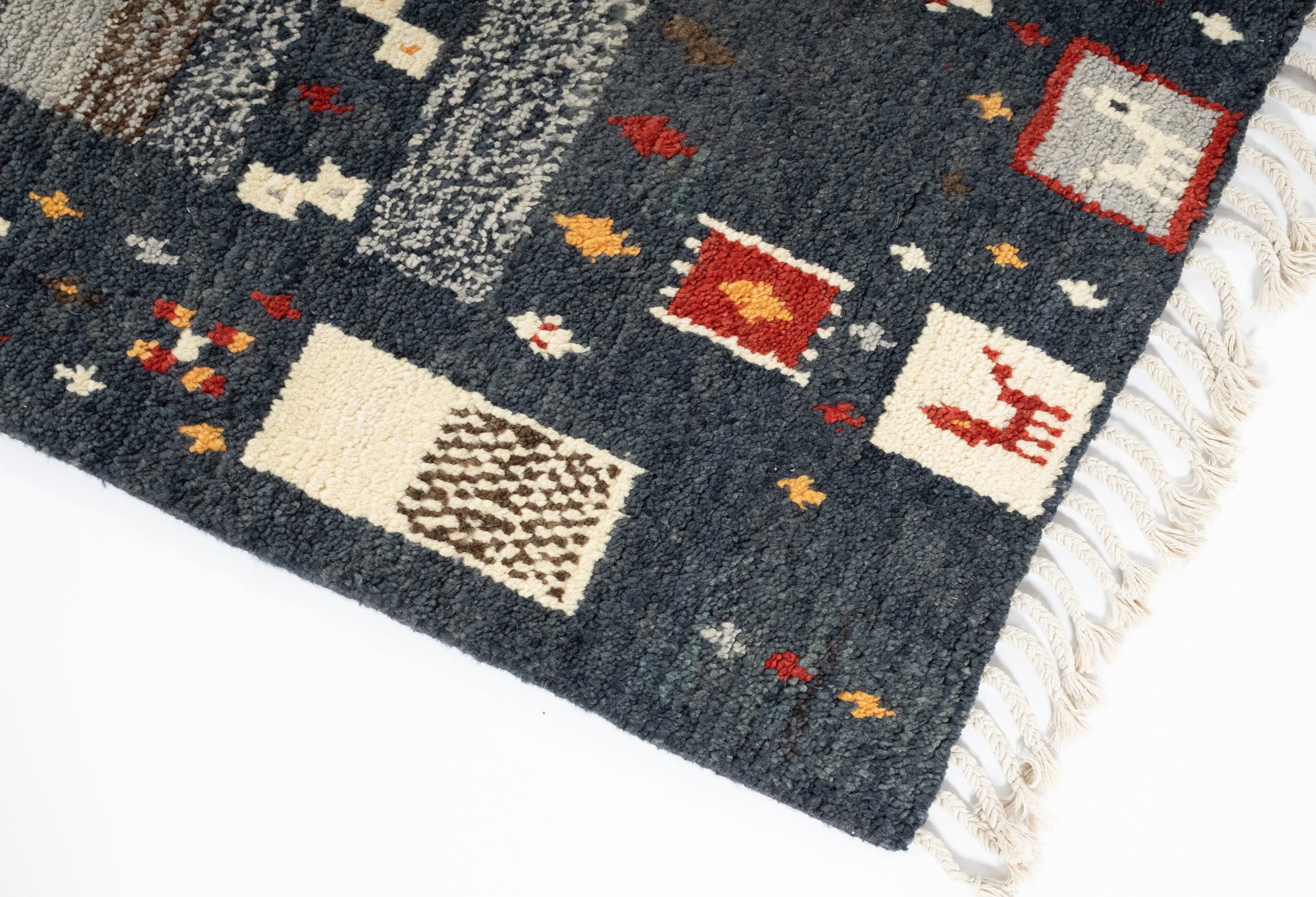New Pakistani Modern Tribal Desgin Rug <br> 4'9 x 7'3