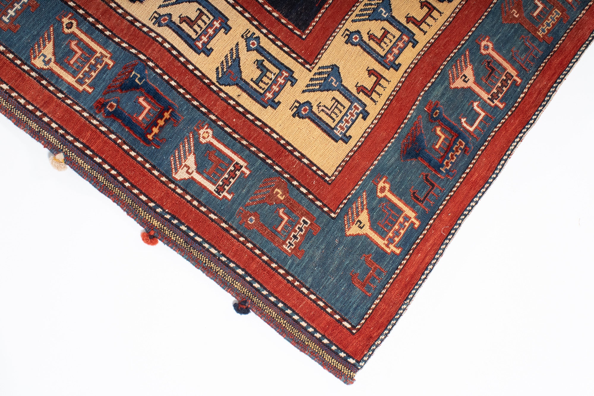 New Persian Balouch Flatweave Rug <br> 8'1 x 9'7