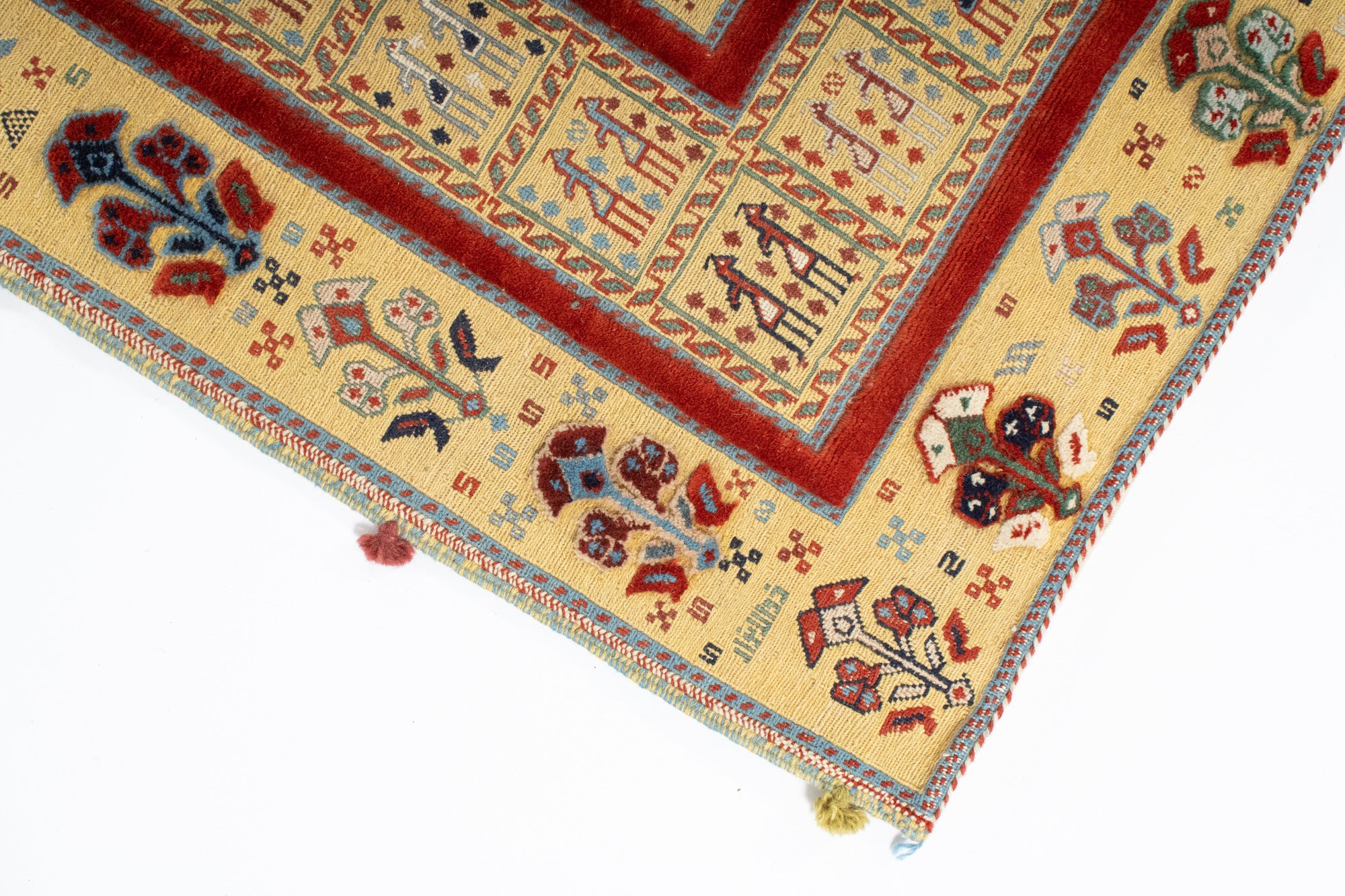 New Persian Balouch Soumak Flatweave Rug <br> 7'11 x 8'3