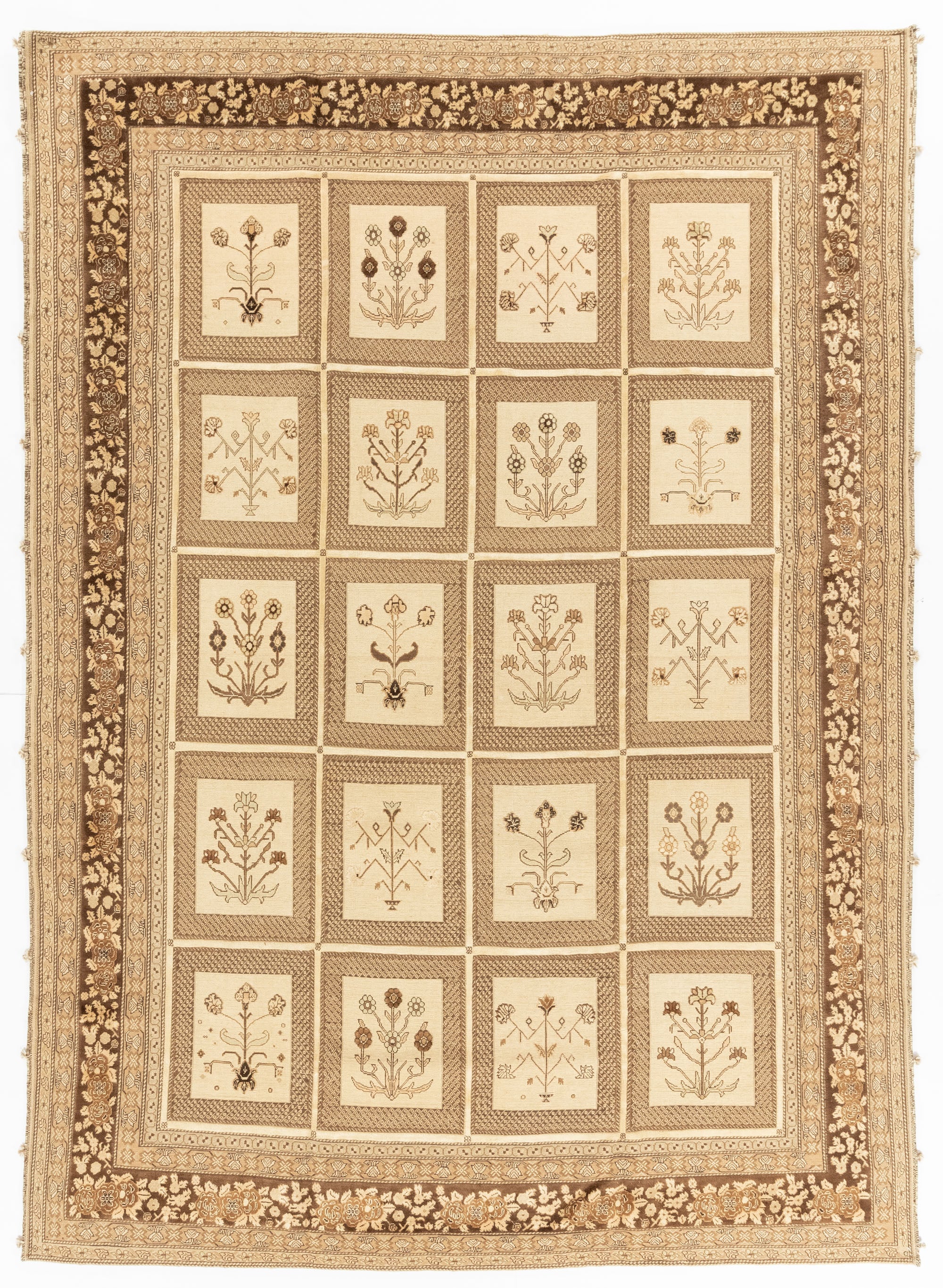 New Persian Balouchi Garden Flatweave Rug  <br> 8'2 x 11'5