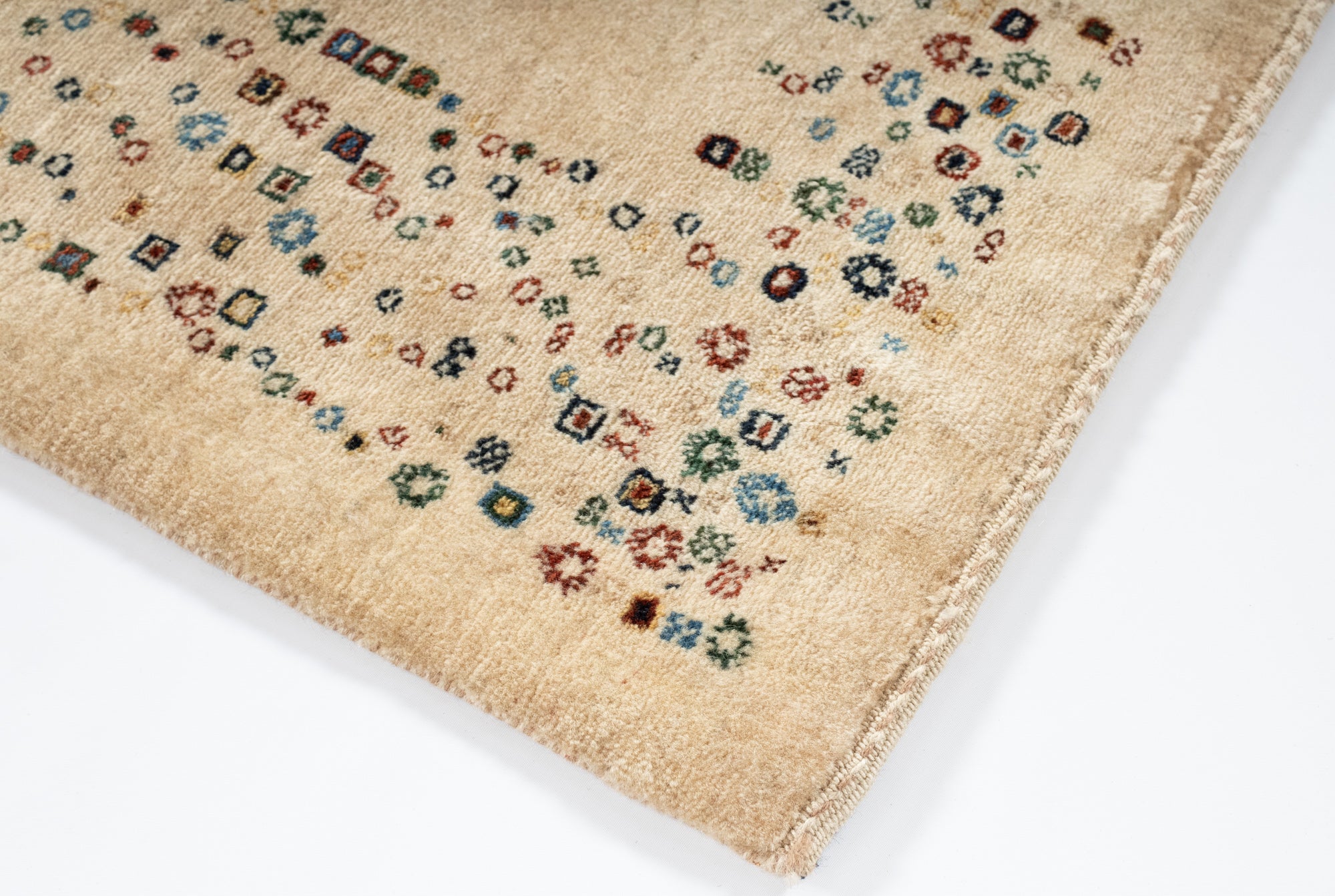 New Persian Gabbeh Rug <br>  3'3 x 4'11