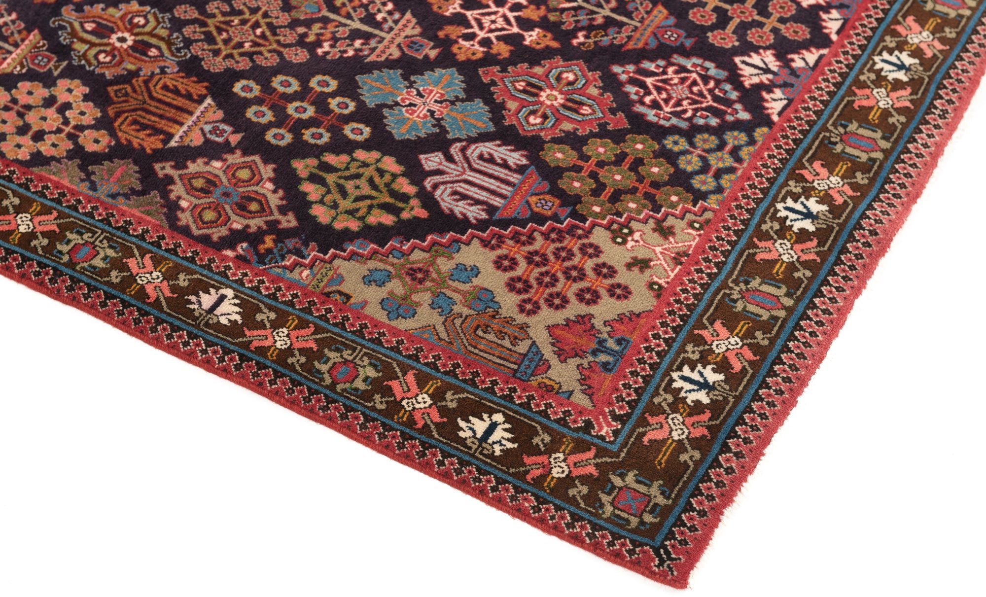 New Persian Joshegan Rug <br> 4'5 x 7'4