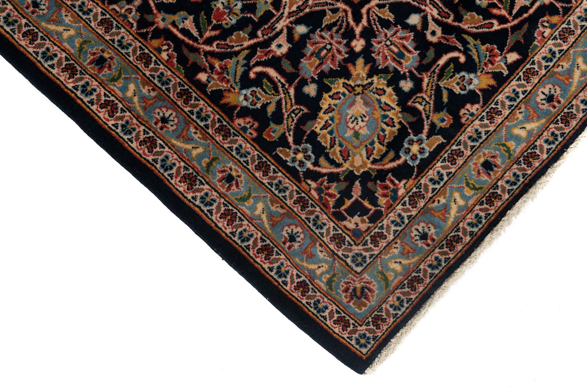 New Persian Kashan Rug <br> 8'5 x 12'2