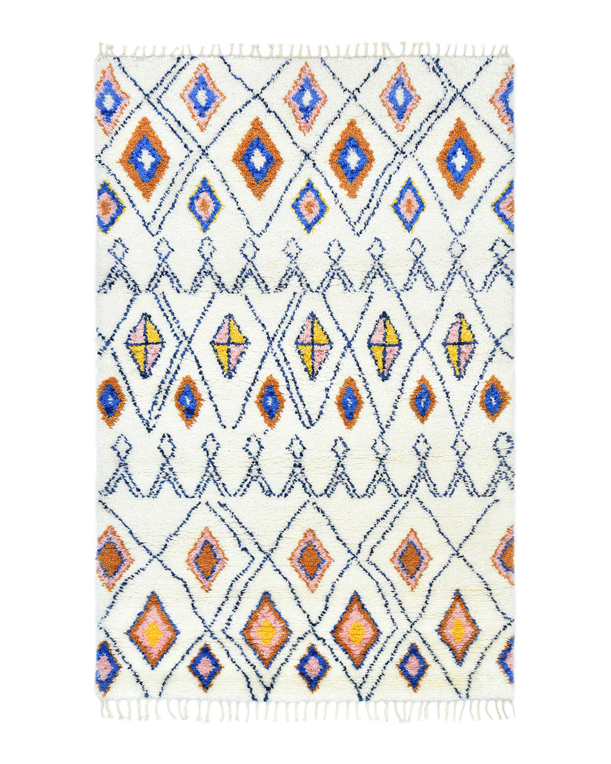 Mila Hand-Knotted Bohemian Moroccan Area Rug