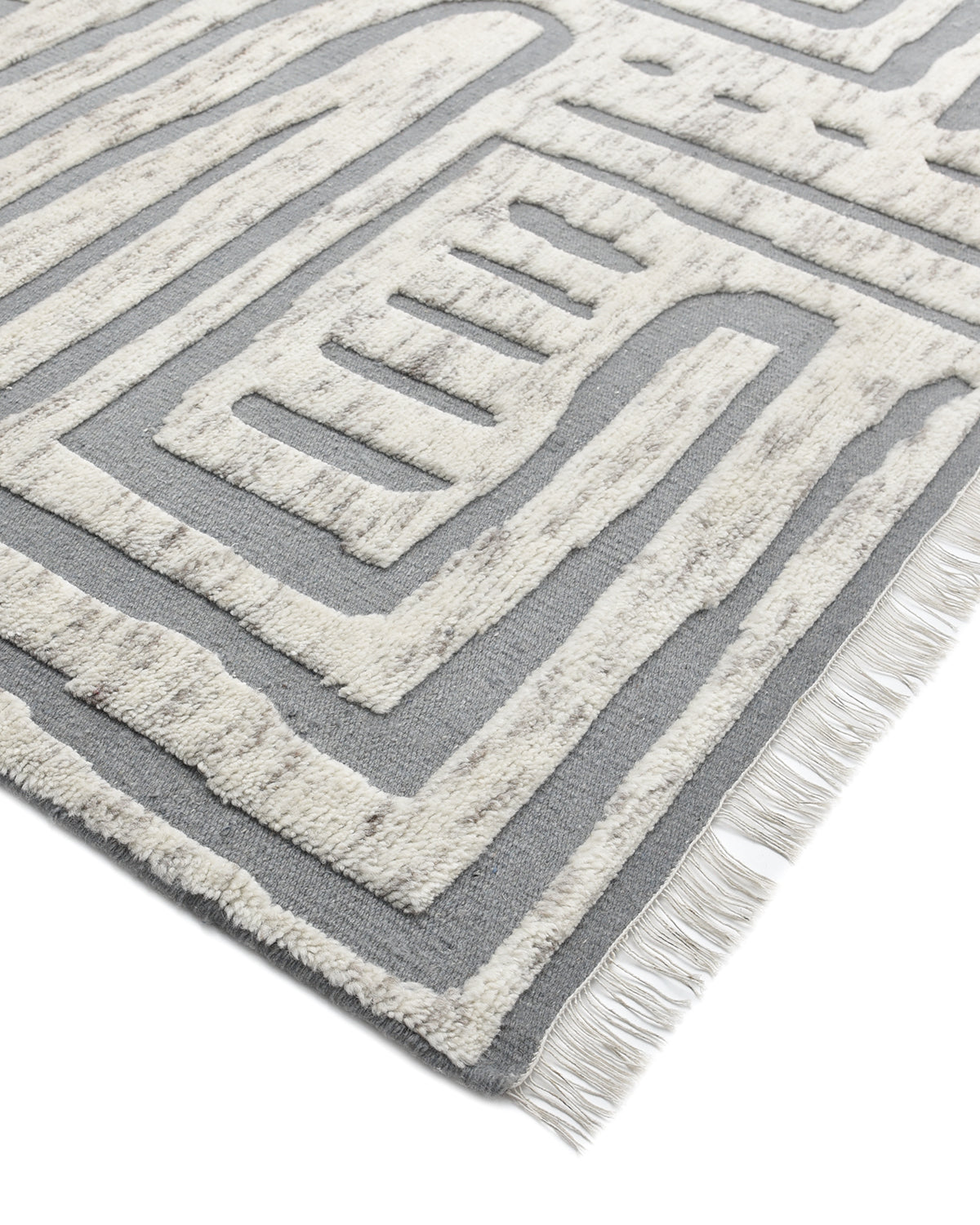 Hailey Hand Knotted Contemporary Modern Area Rug