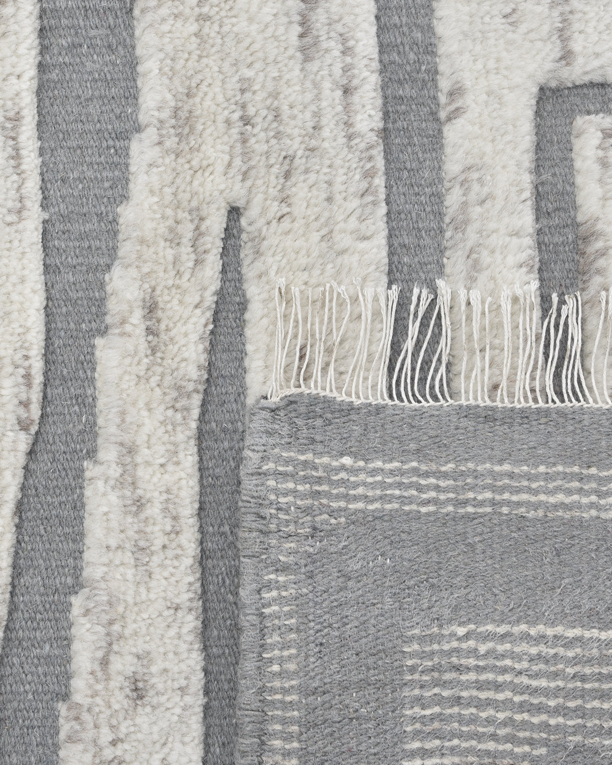 Hailey Hand Knotted Contemporary Modern Area Rug