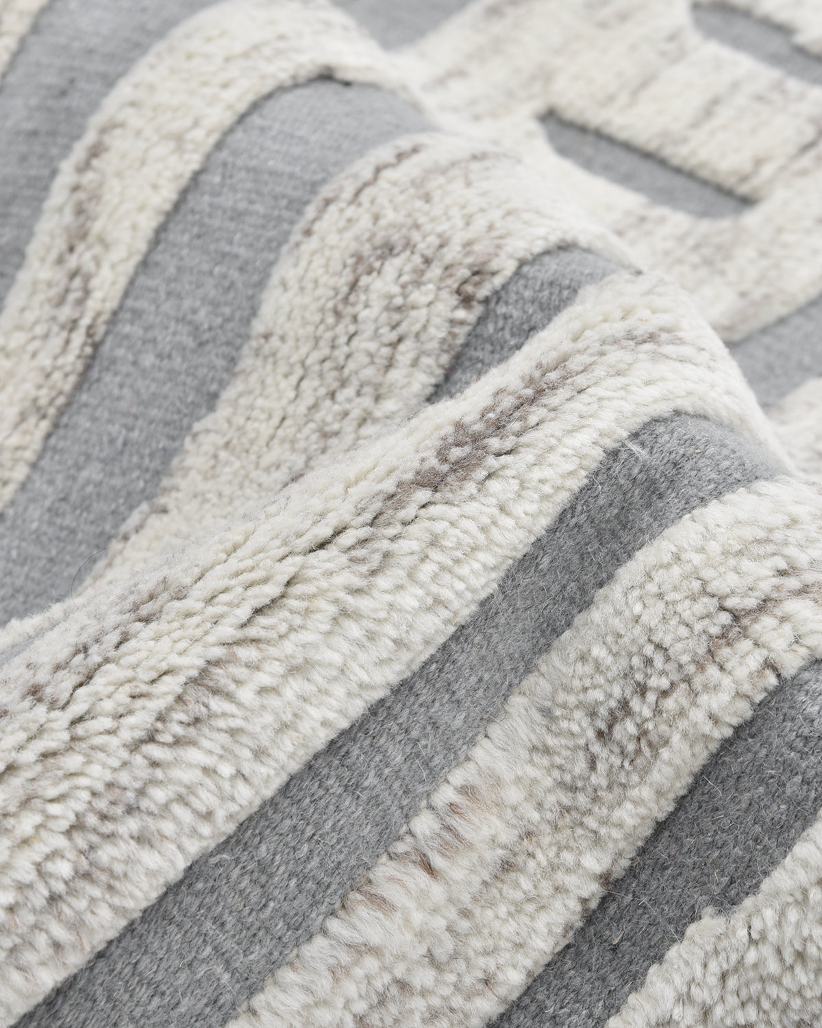 Hailey Hand Knotted Contemporary Modern Area Rug