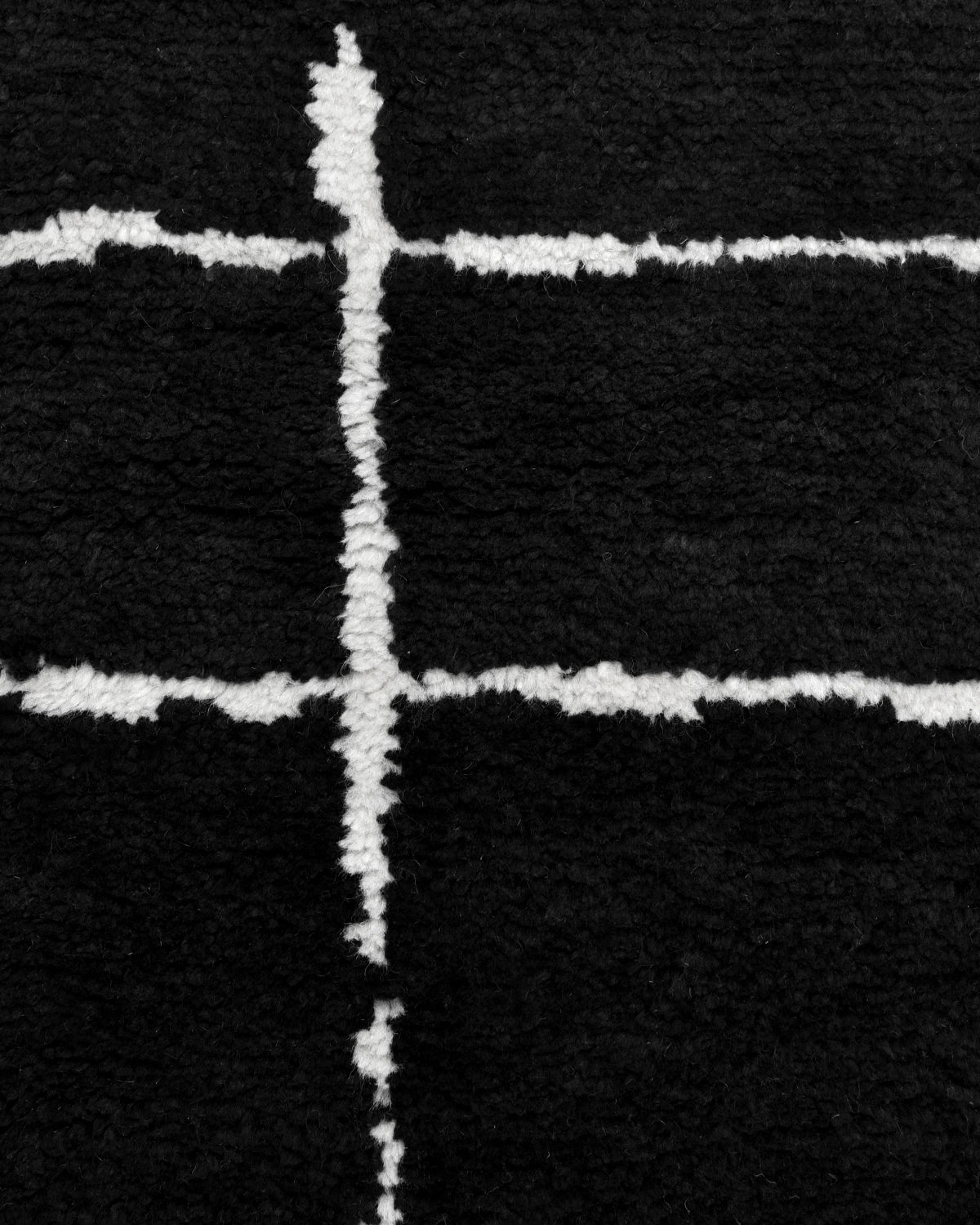 Black Bohemian Moroccan Area Rug