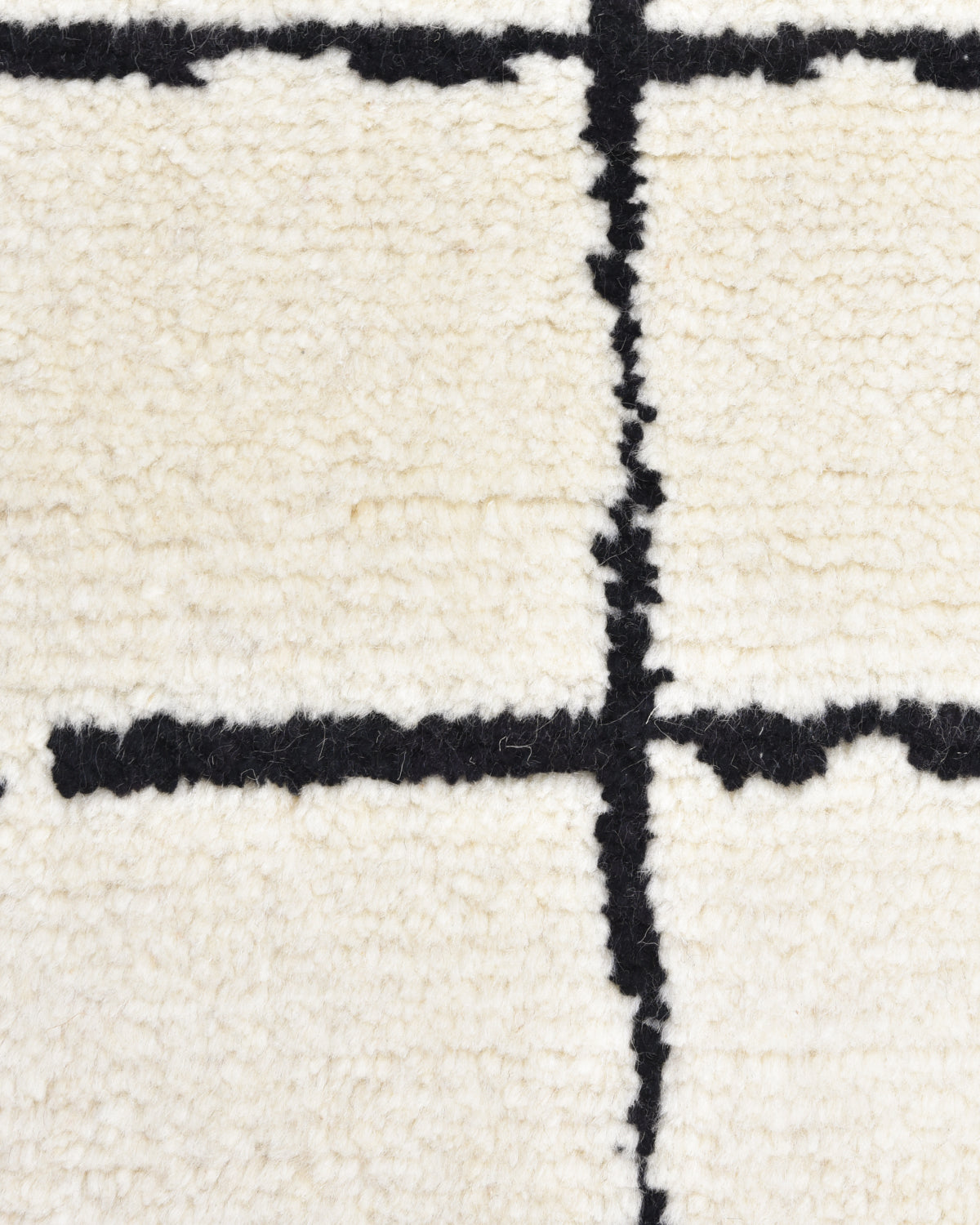 Black Bohemian Moroccan Area Rug