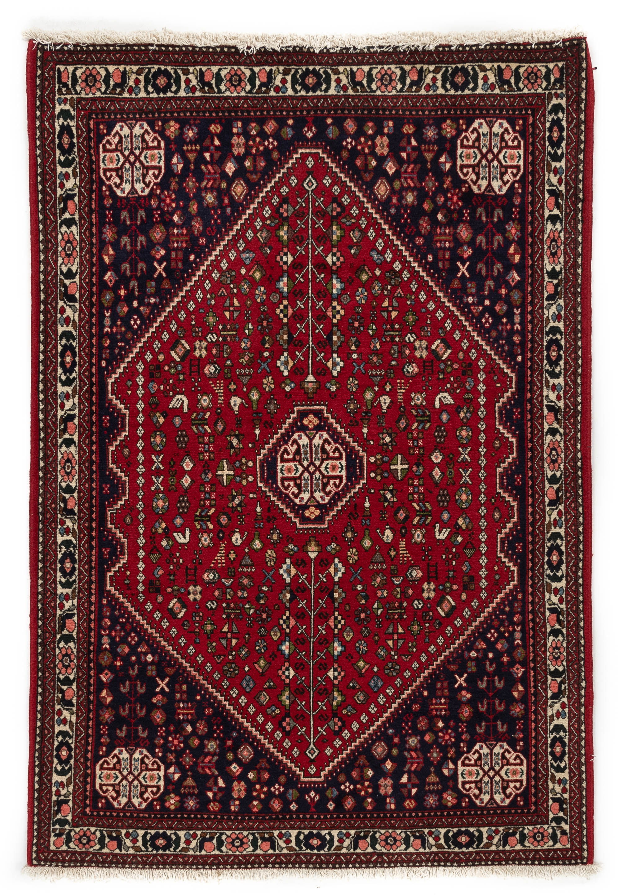 Semi-Antique Persian Abadeh Rug <br> 3'5 x 5'1