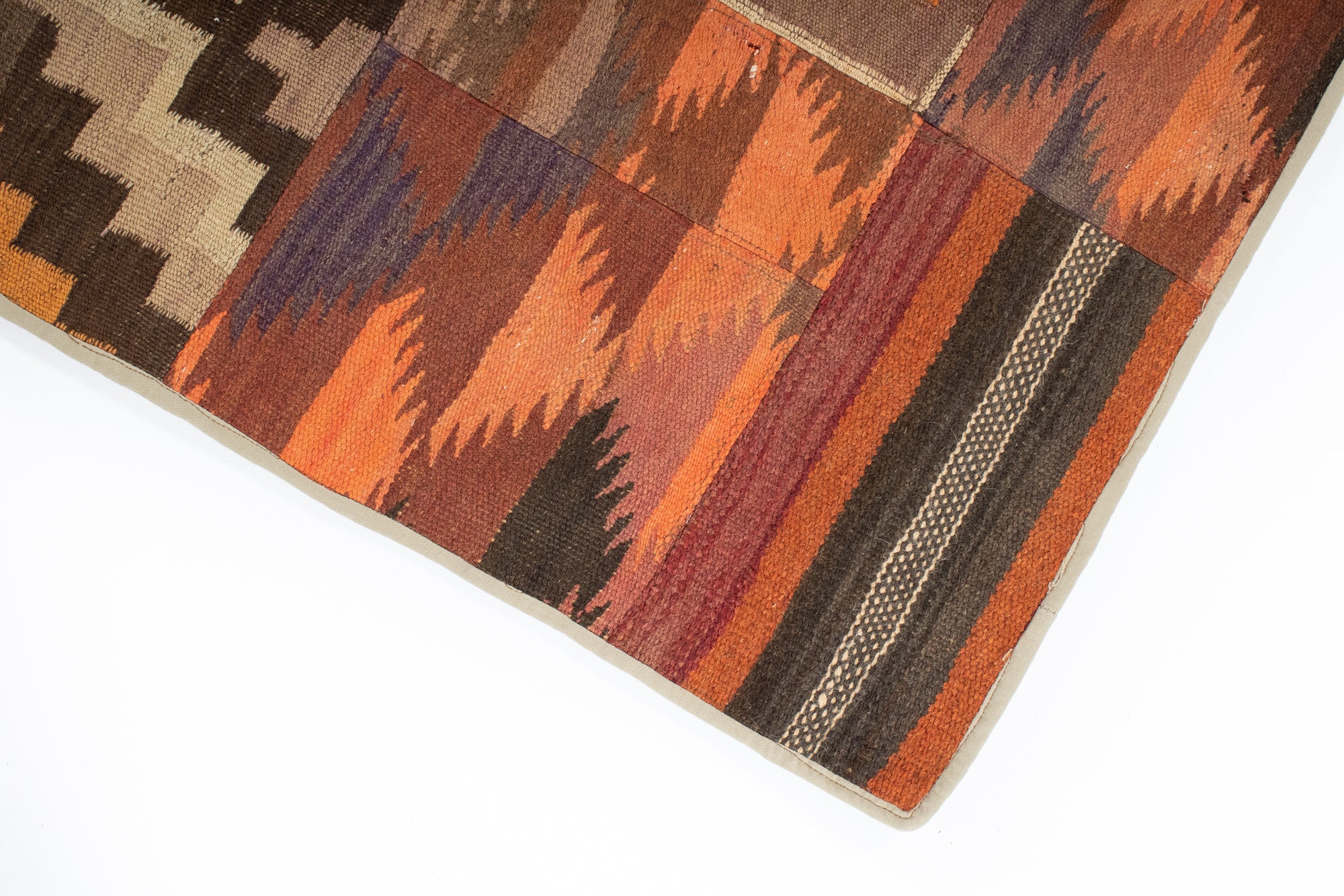 Semi-Antique Turkish Patchwork Kilim <br> 5'8 x 7'9