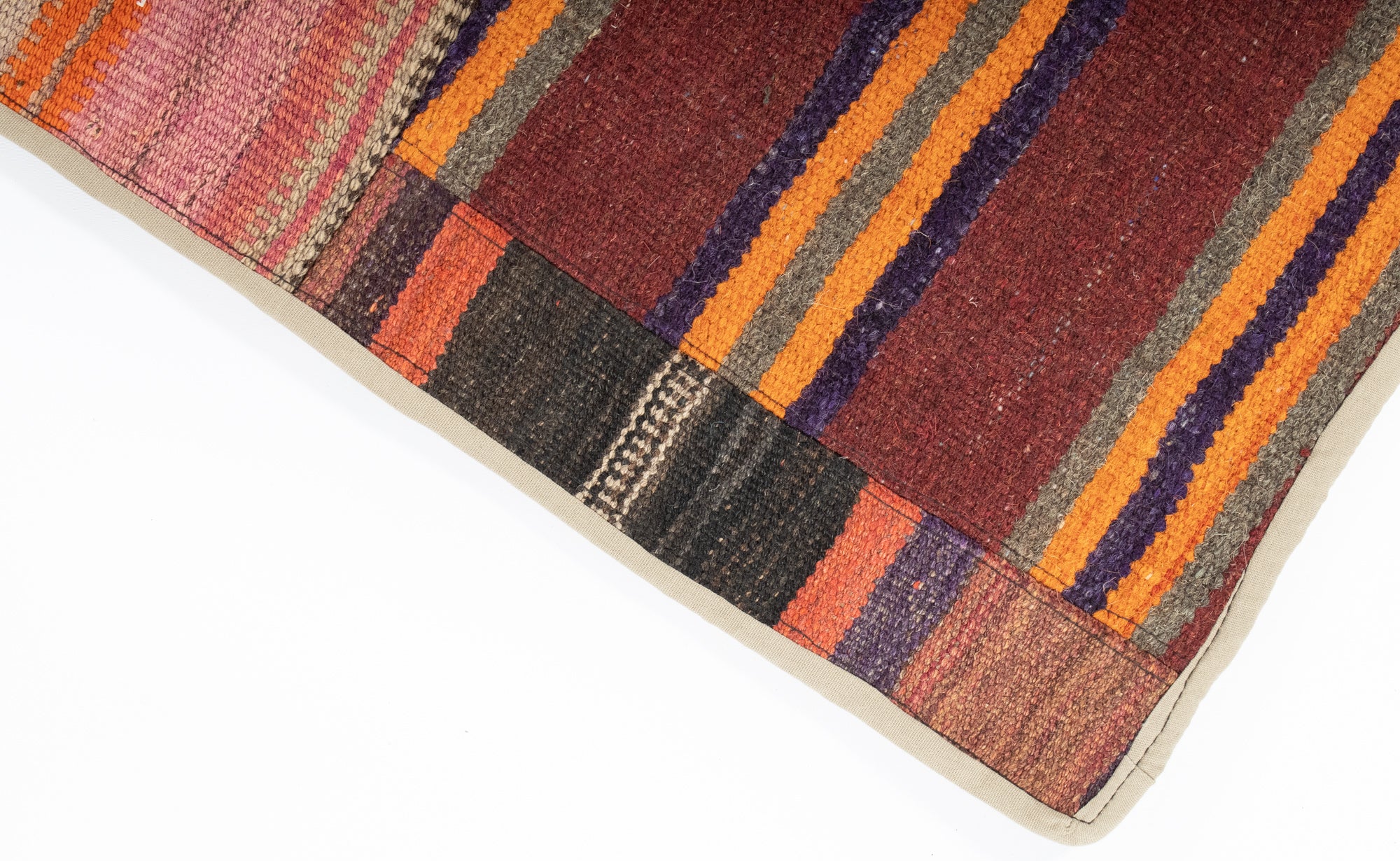 Semi-Antique Turkish Patchwork Kilim <br> 5’6 x 8