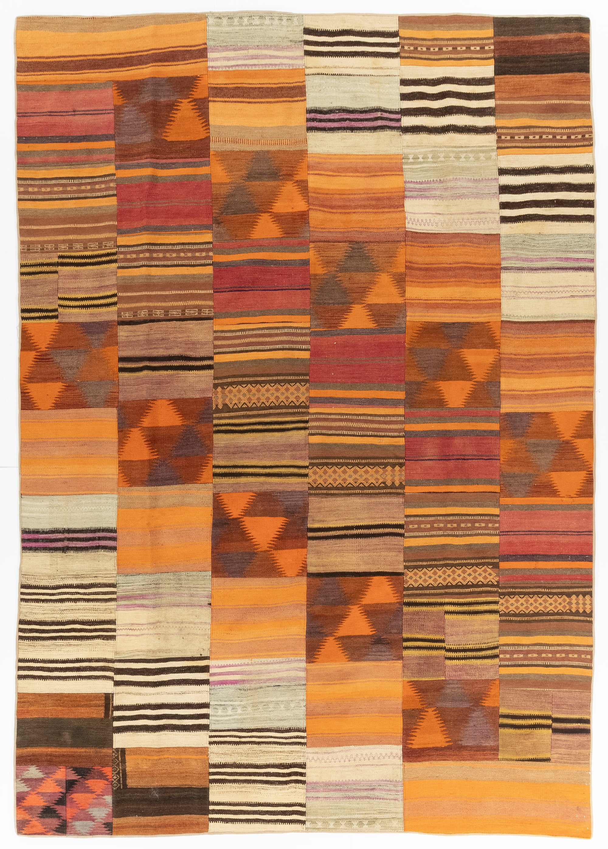 Semi-Antique Turkish Patchwork Kilim <br> 8'3 x 11'9
