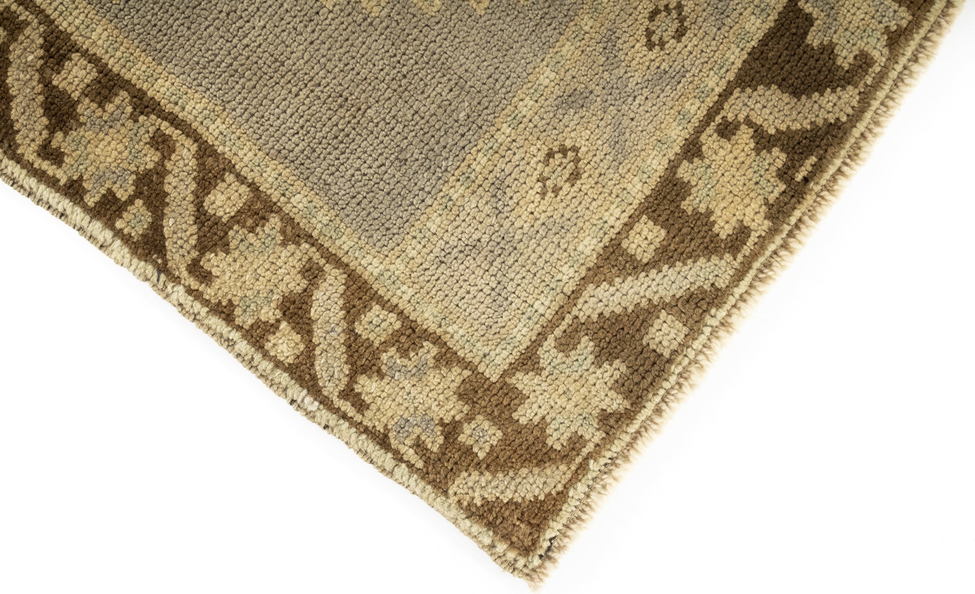 Semi-Antique Turkish Yastic Rug <br> 1'10 x 3'4